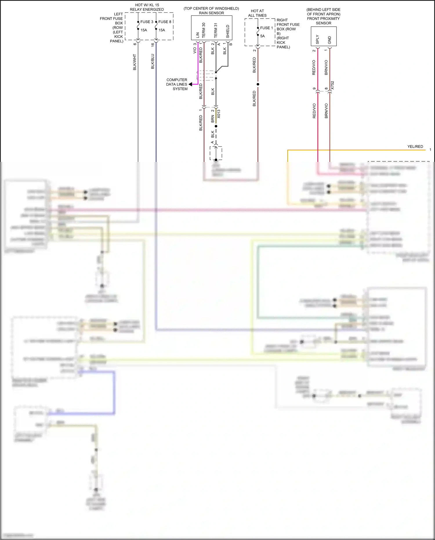 Wiring diagram computer data lines system for Porsche 911 GT3 991 facelift (2017-2019) (64 of 91)
