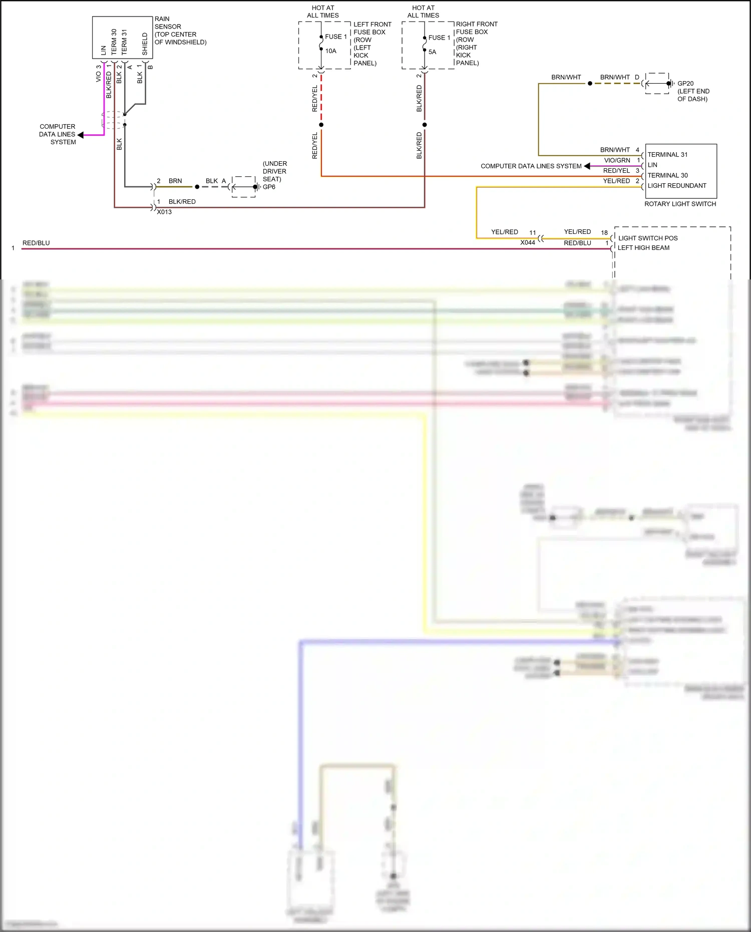 Wiring diagram computer data lines system for Porsche 911 GT3 991 facelift (2017-2019) (67 of 91)