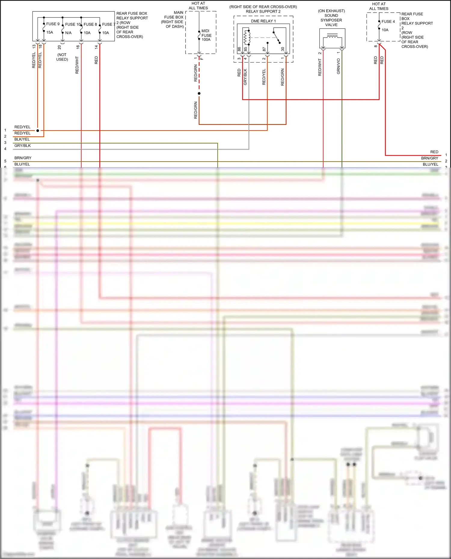 Wiring diagram computer data lines system for Porsche 911 GT3 991 facelift (2017-2019) (88 of 91)