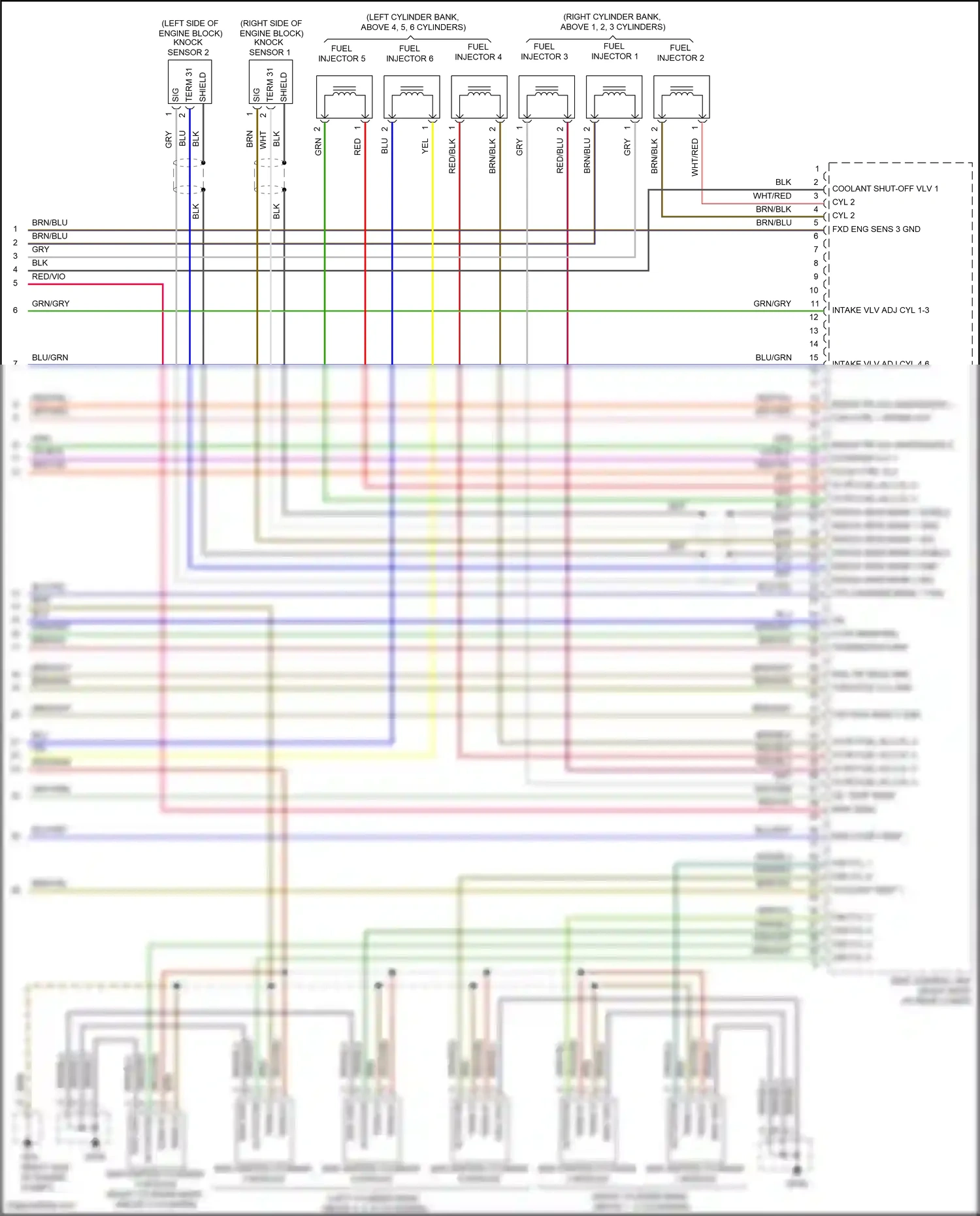 Wiring diagram eng comp temp for Porsche 911 GT3 991 facelift (2017-2019) (1 of 3)