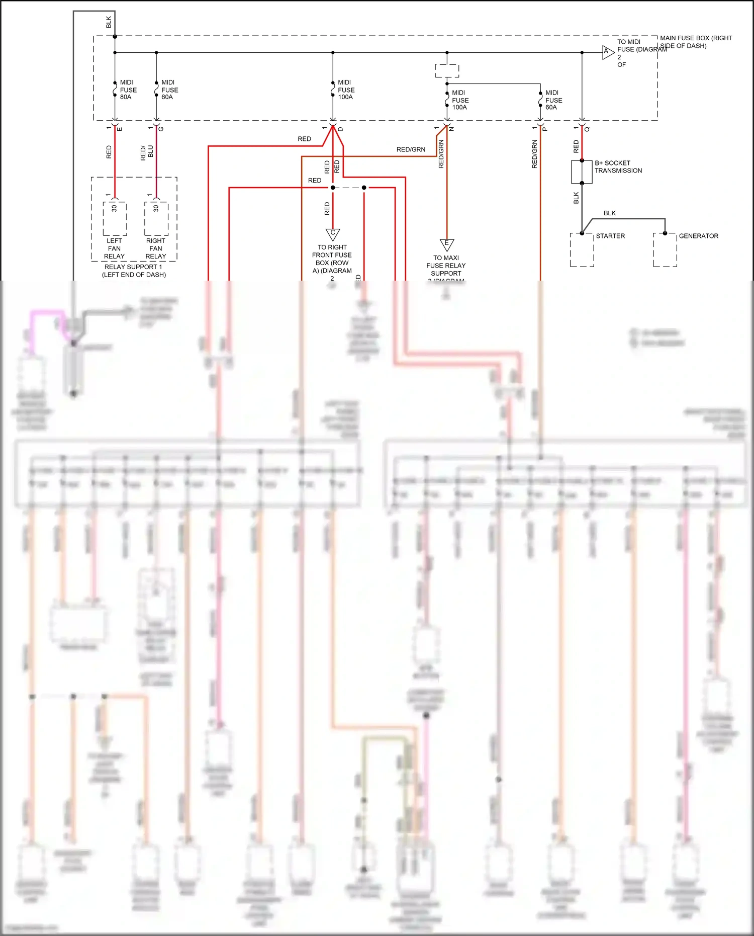 Wiring diagram gateway control unit for Porsche 911 GT3 991 facelift (2017-2019) (2 of 3)