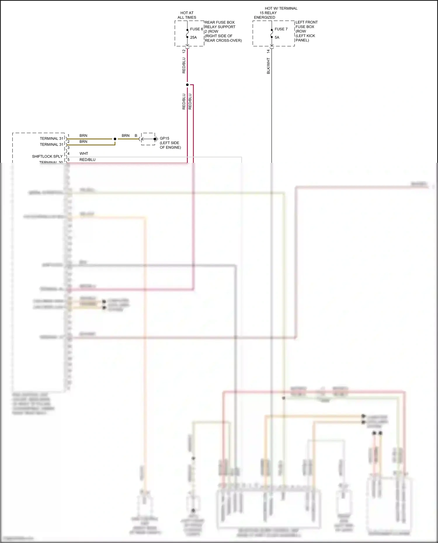 Wiring diagram serial interface for Porsche 911 GT3 991 facelift (2017-2019) (1 of 2)