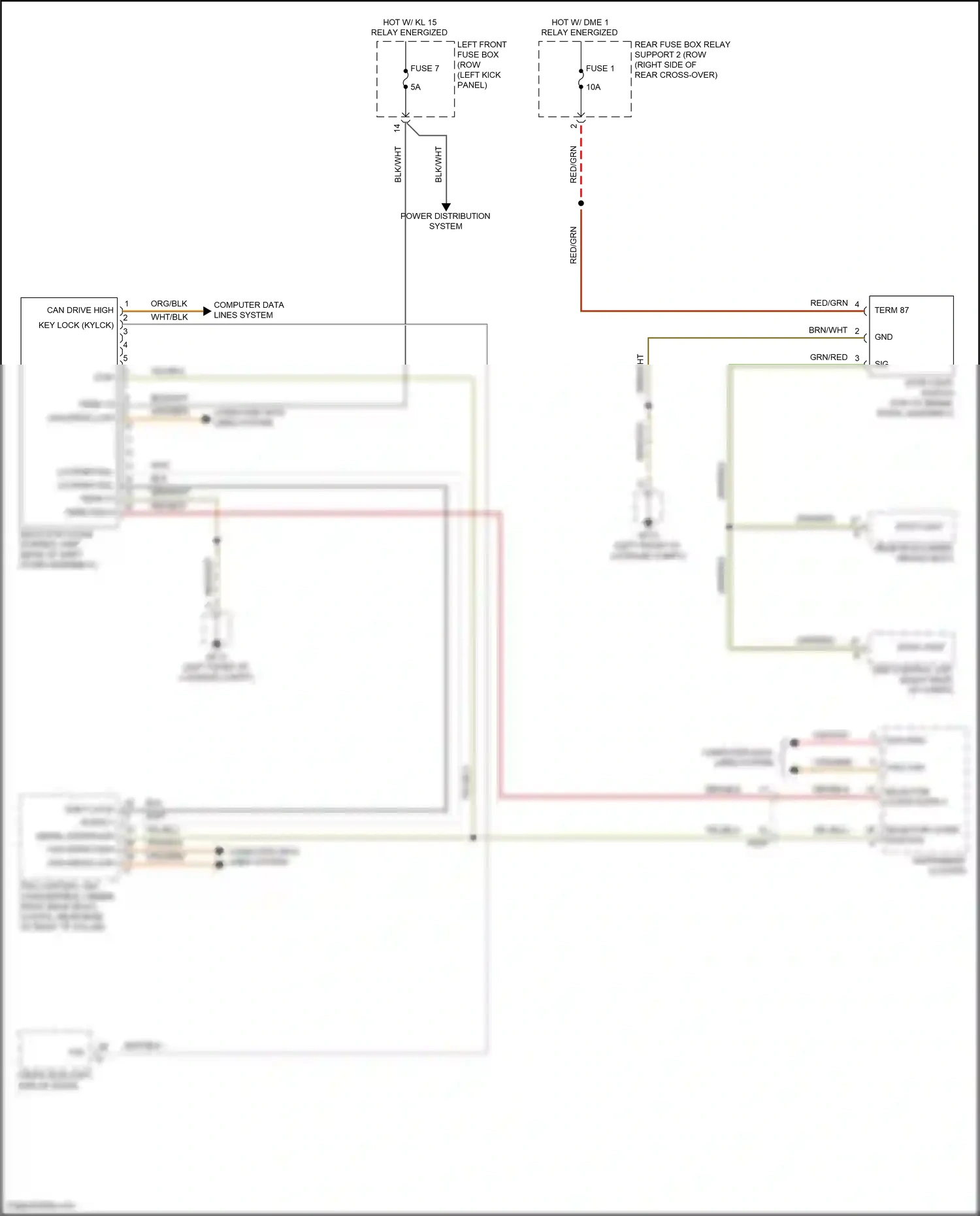 Wiring diagram stop light switch for Porsche 911 GT3 991 facelift (2017-2019) (6 of 9)