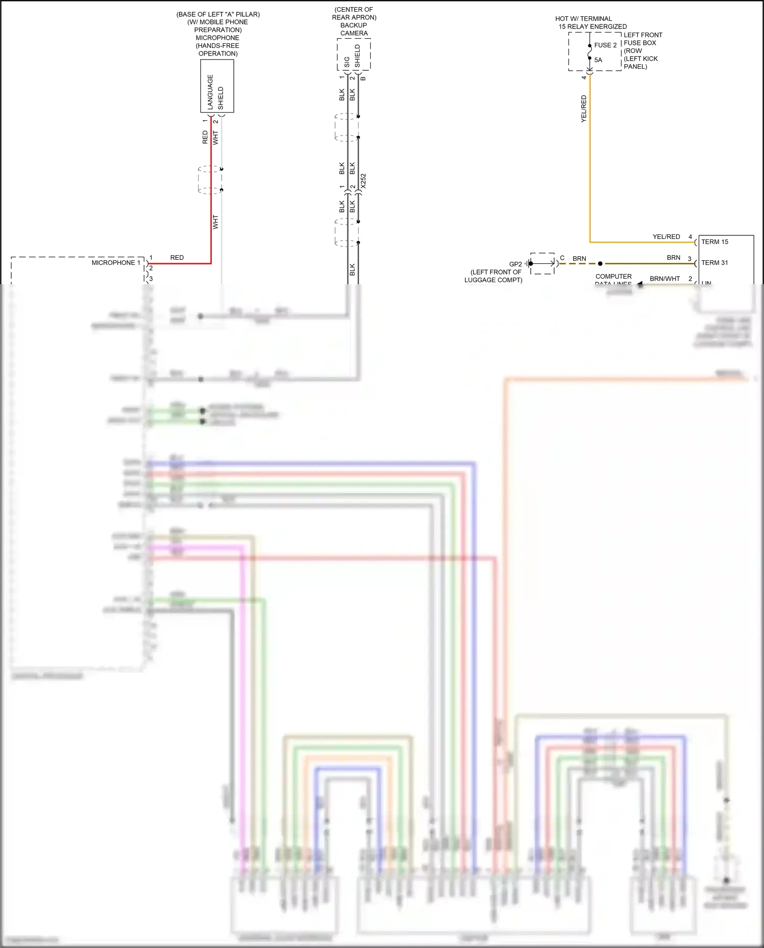 Wiring diagram universal audio interface for Porsche 911 GT3 991 facelift (2017-2019) (2 of 8)
