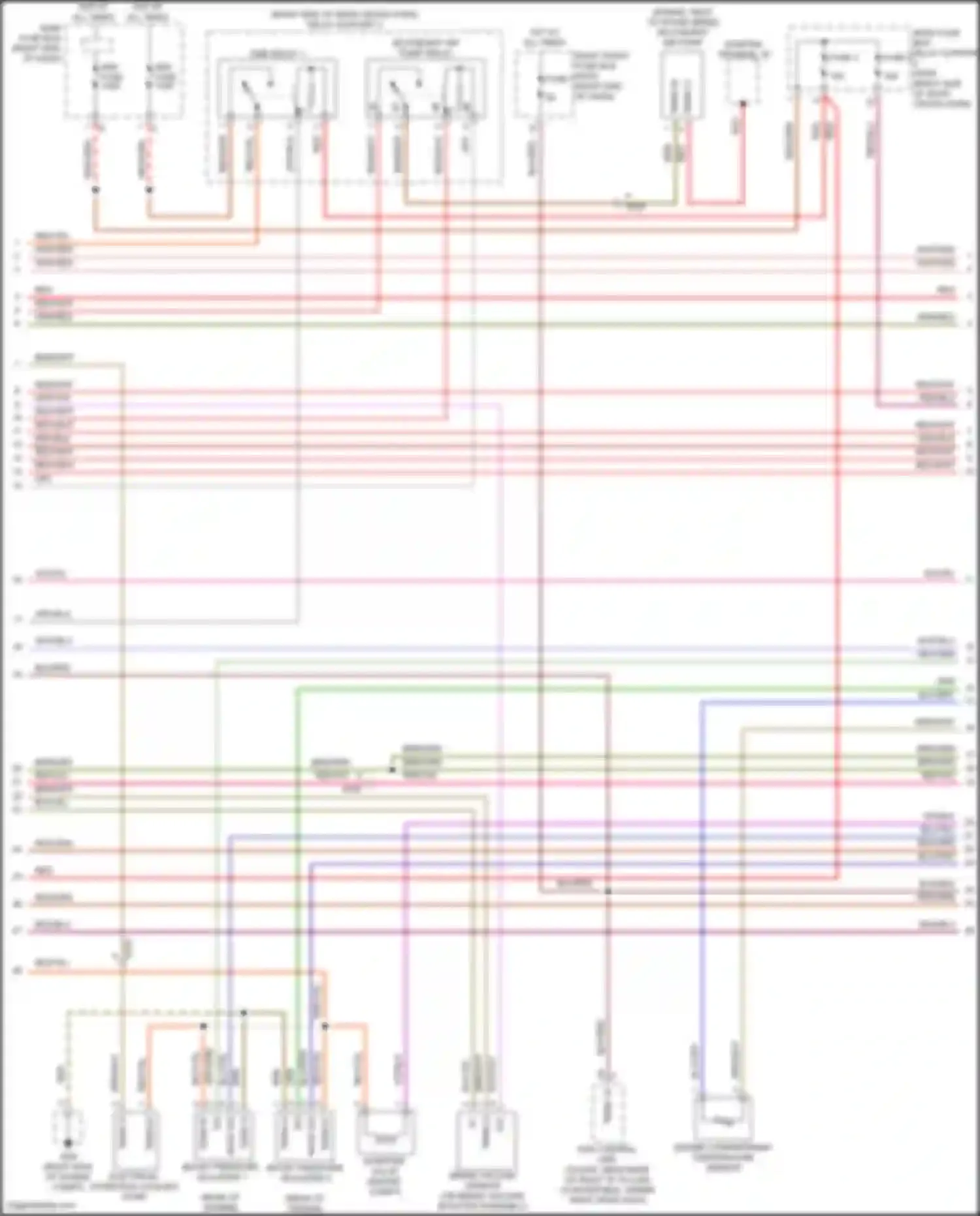 911 GT3 Porsche 991 (2013-2017): Wiring diagram engine performance 3.8l turbo (2 of 6)