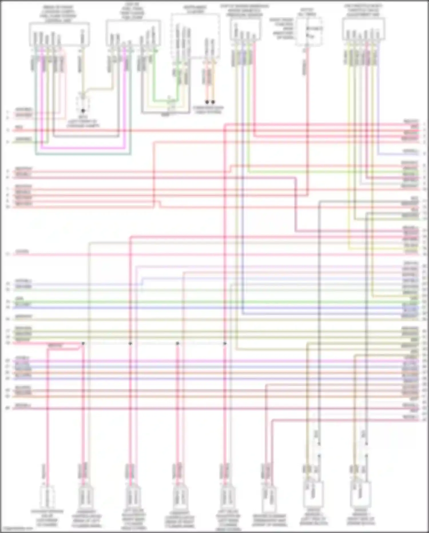 911 GT3 Porsche 991 (2013-2017): Wiring diagram engine performance 3.8l turbo (3 of 6)