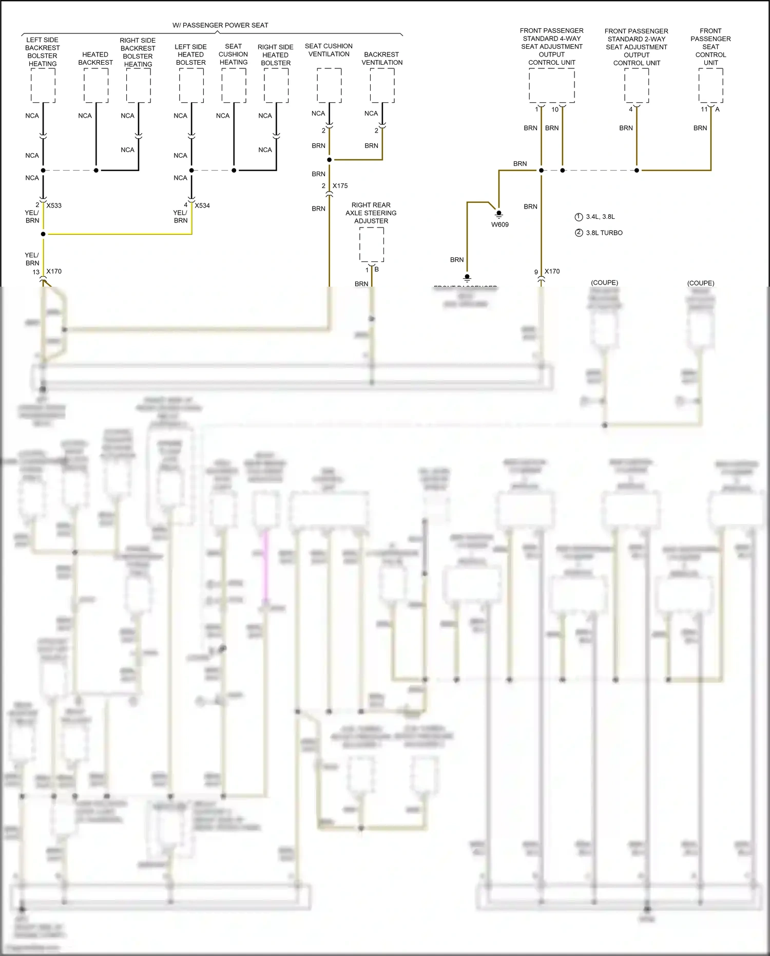 Wiring diagram backrest ventilation for Porsche 911 GT3 991 (2013-2017) (3 of 5)