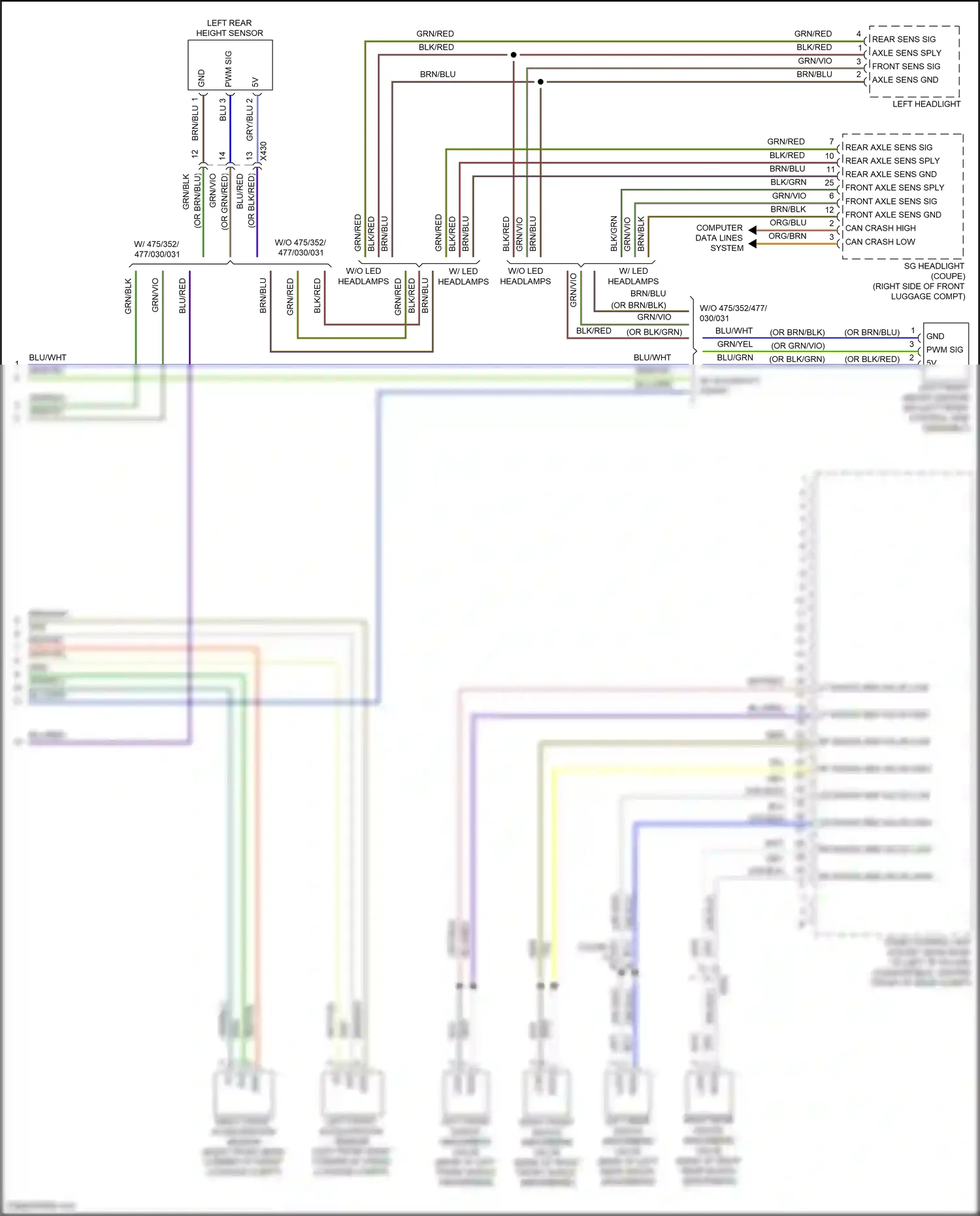 Wiring diagram blu for Porsche 911 GT3 991 (2013-2017) (43 of 65)