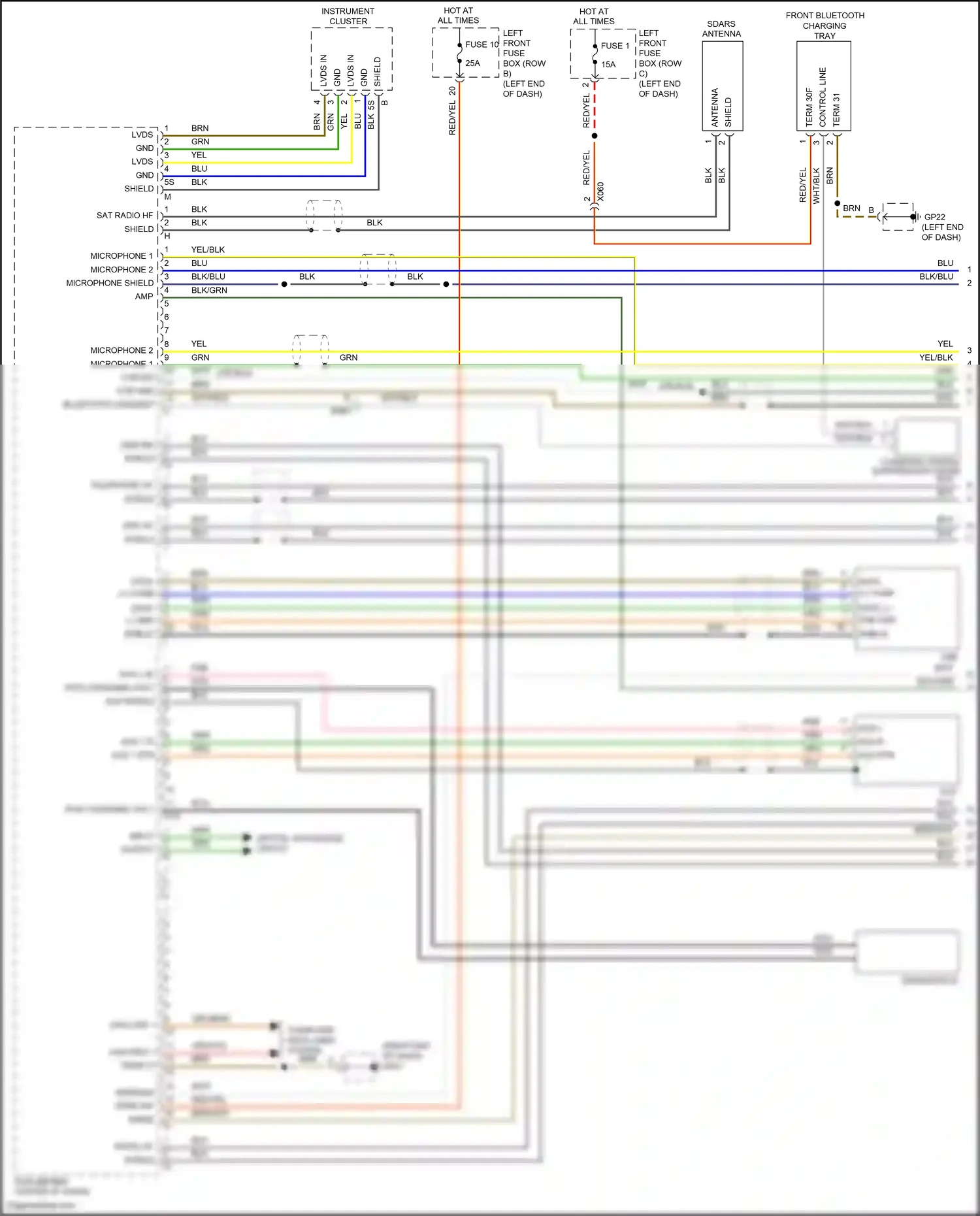 Wiring diagram blu for Porsche 911 GT3 991 (2013-2017) (1 of 65)