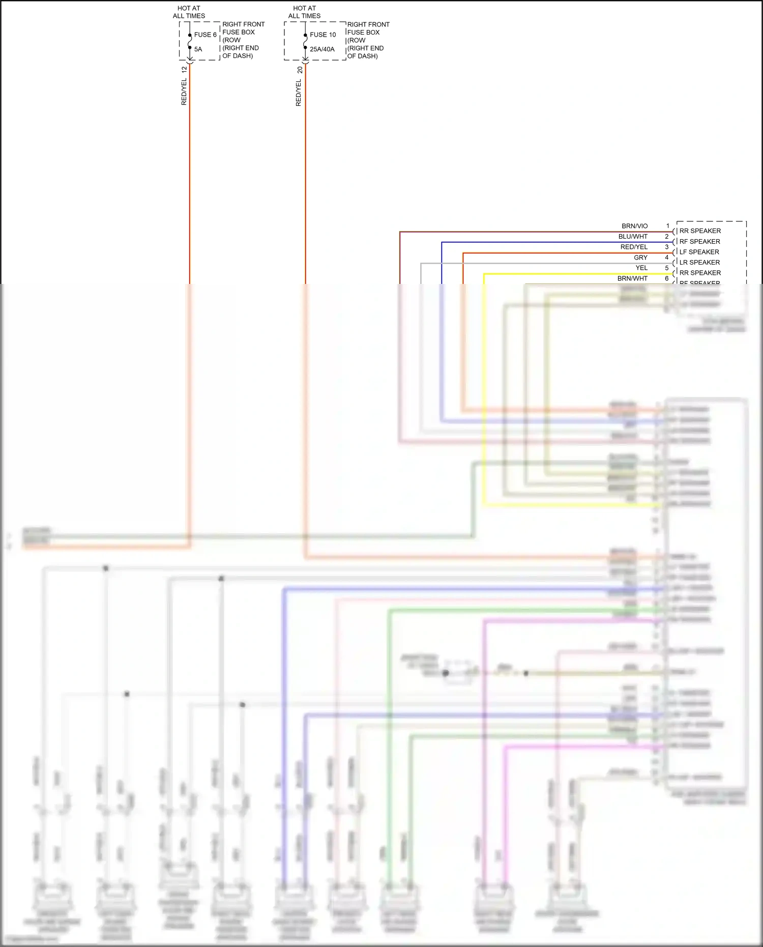 Wiring diagram blu for Porsche 911 GT3 991 (2013-2017) (3 of 65)