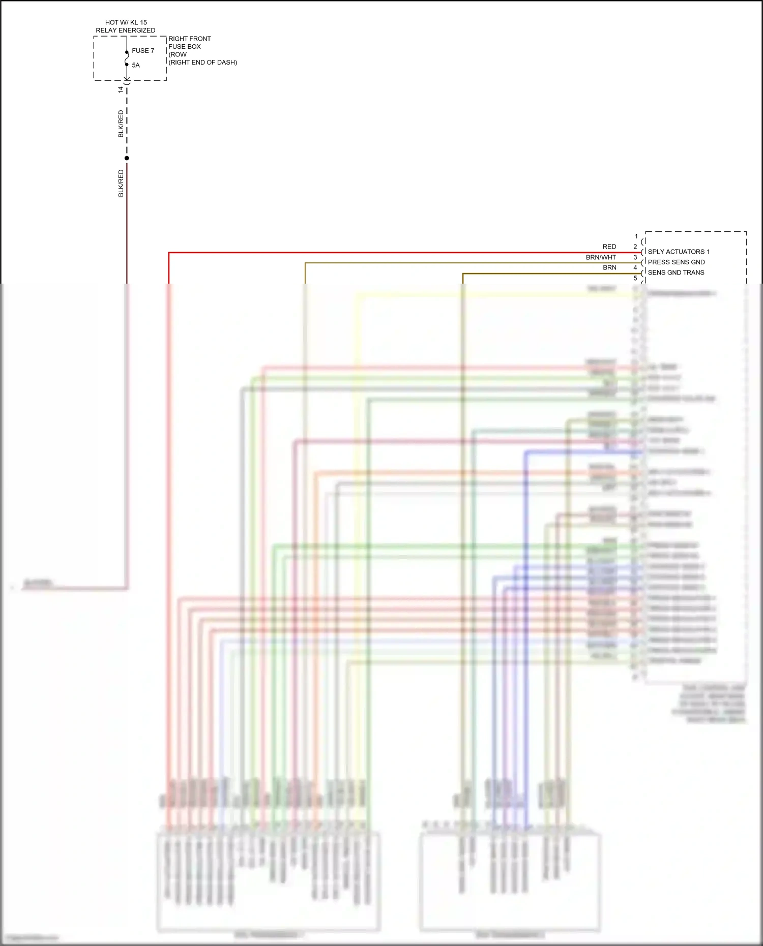 Wiring diagram blu/grn for Porsche 911 GT3 991 (2013-2017) (12 of 24)