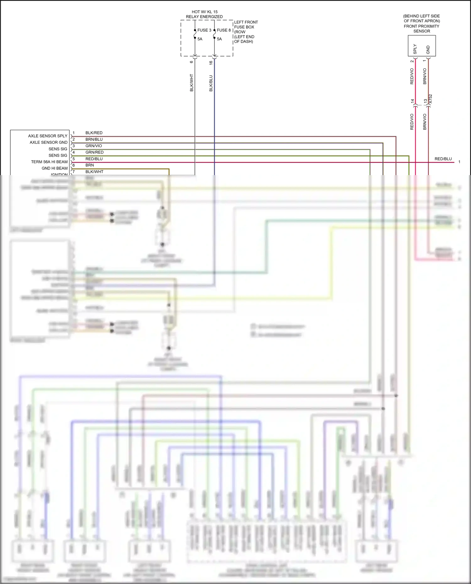 Wiring diagram blu/red for Porsche 911 GT3 991 (2013-2017) (7 of 18)
