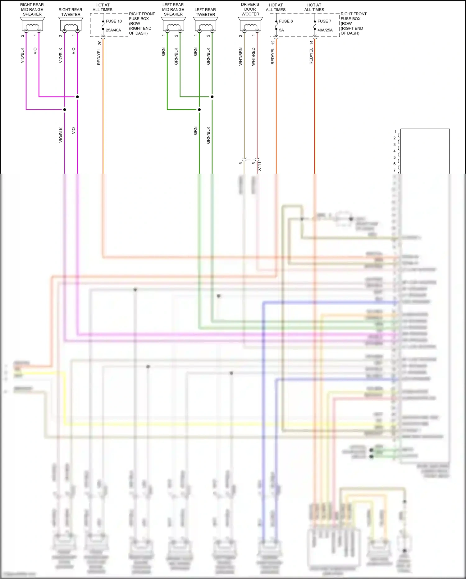 Wiring diagram coding 2 for Porsche 911 GT3 991 (2013-2017) (1 of 2)