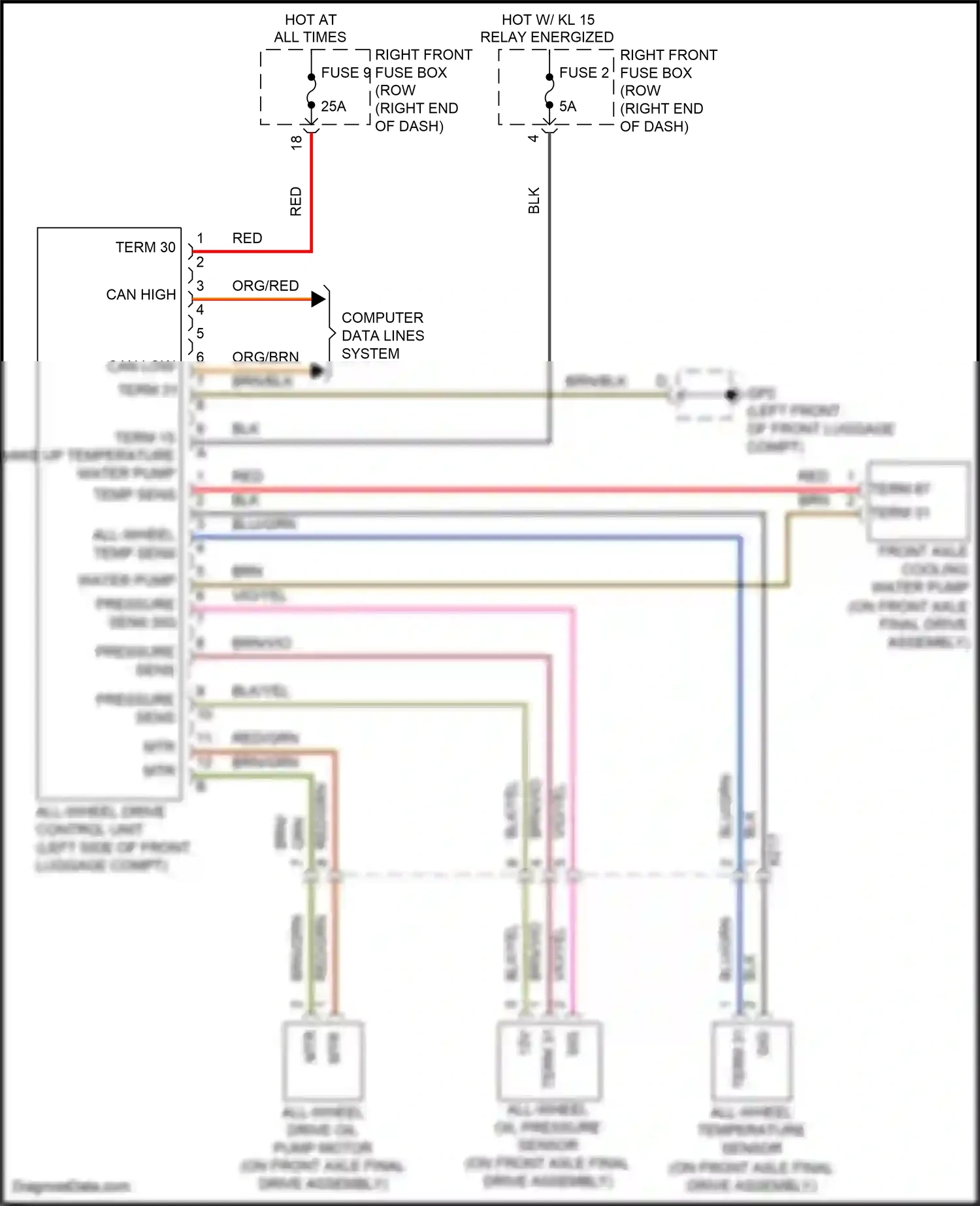 Wiring diagram computer data lines system for Porsche 911 GT3 991 (2013-2017) (86 of 87)