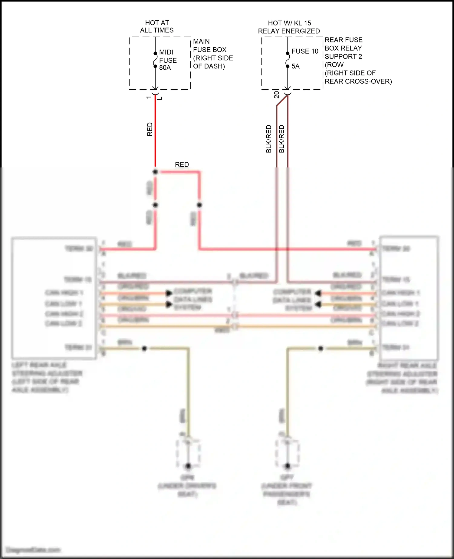 Wiring diagram computer data lines system for Porsche 911 GT3 991 (2013-2017) (19 of 87)