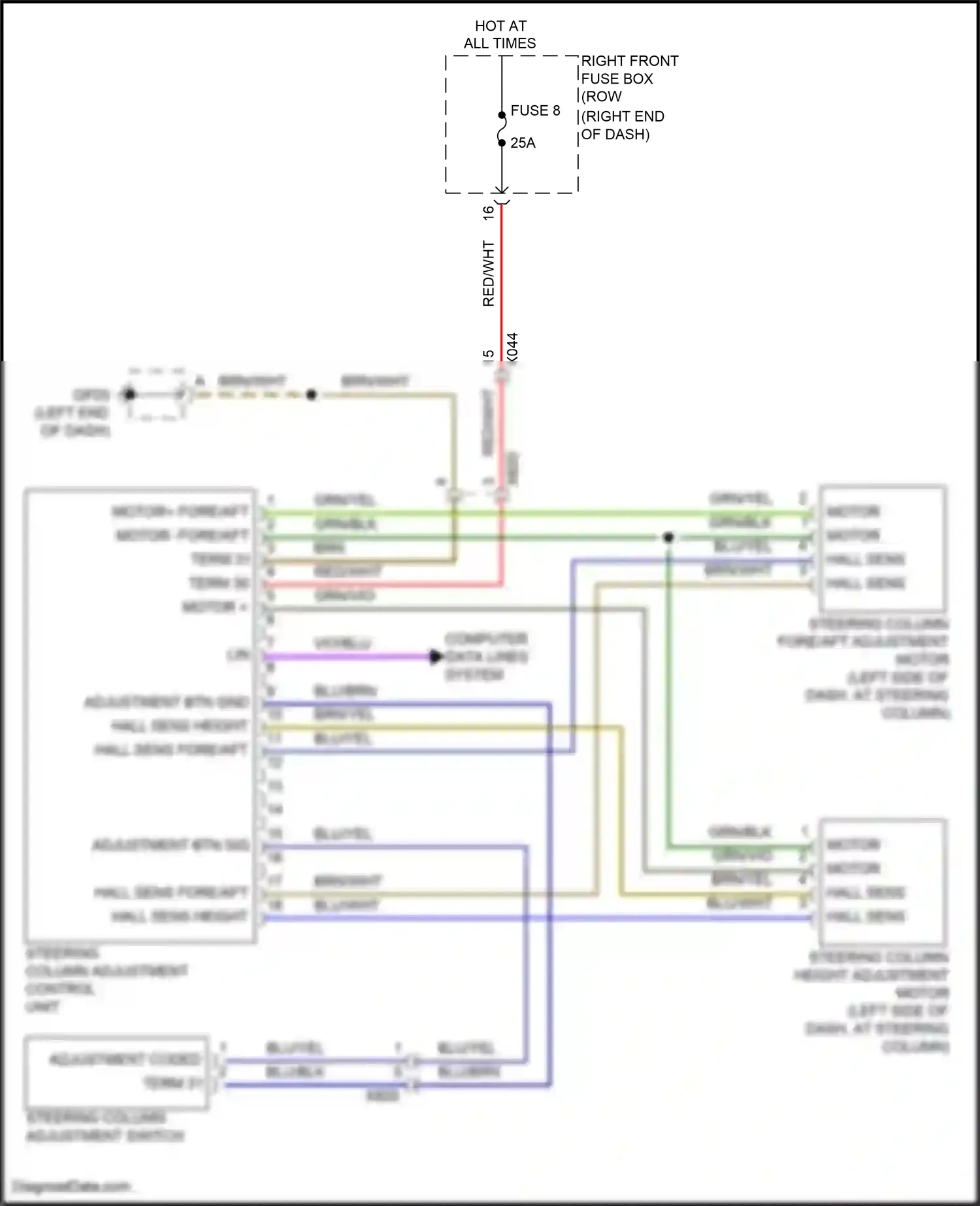 Wiring diagram computer data lines system for Porsche 911 GT3 991 (2013-2017) (18 of 87)