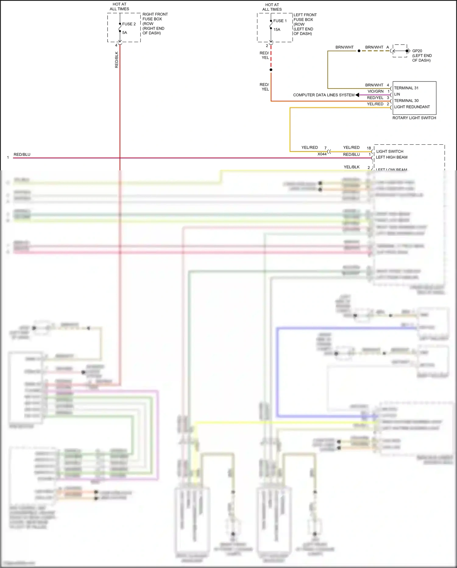 Wiring diagram computer data lines system for Porsche 911 GT3 991 (2013-2017) (66 of 87)