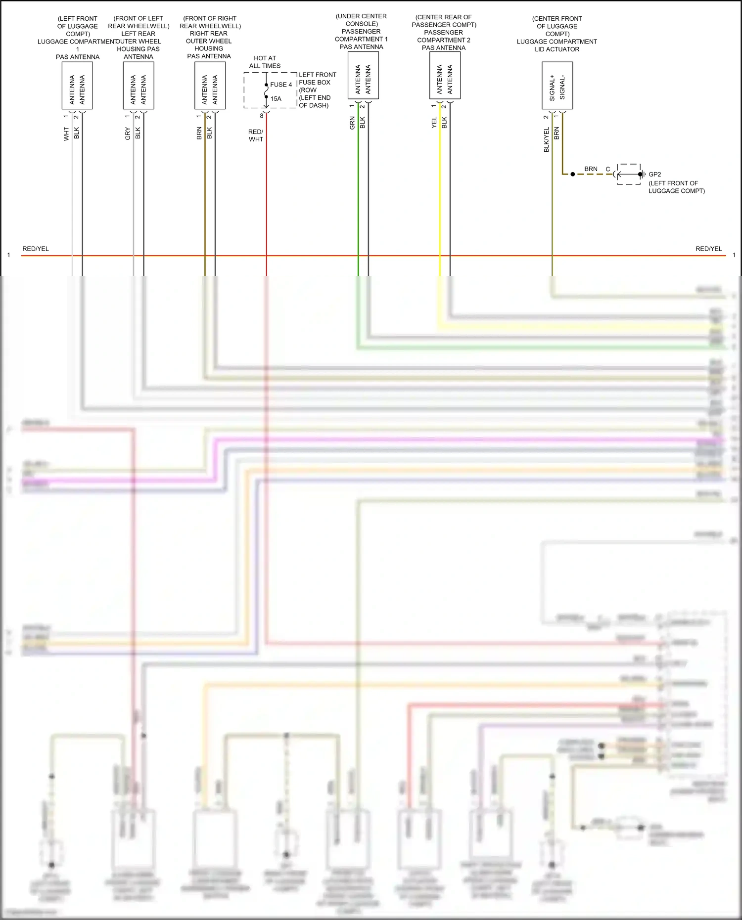 Wiring diagram computer data lines system for Porsche 911 GT3 991 (2013-2017) (16 of 87)