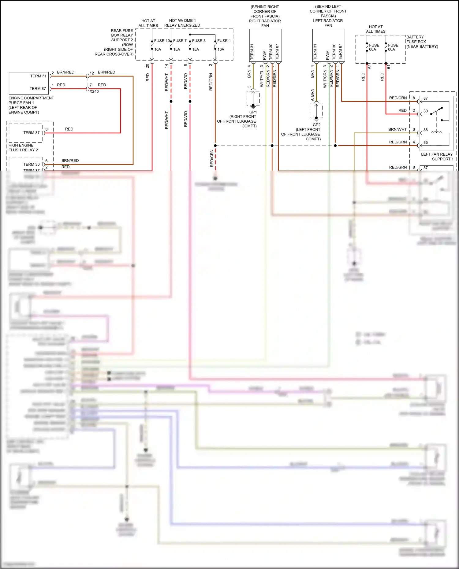 Wiring diagram dme control unit for Porsche 911 GT3 991 (2013-2017) (2 of 17)