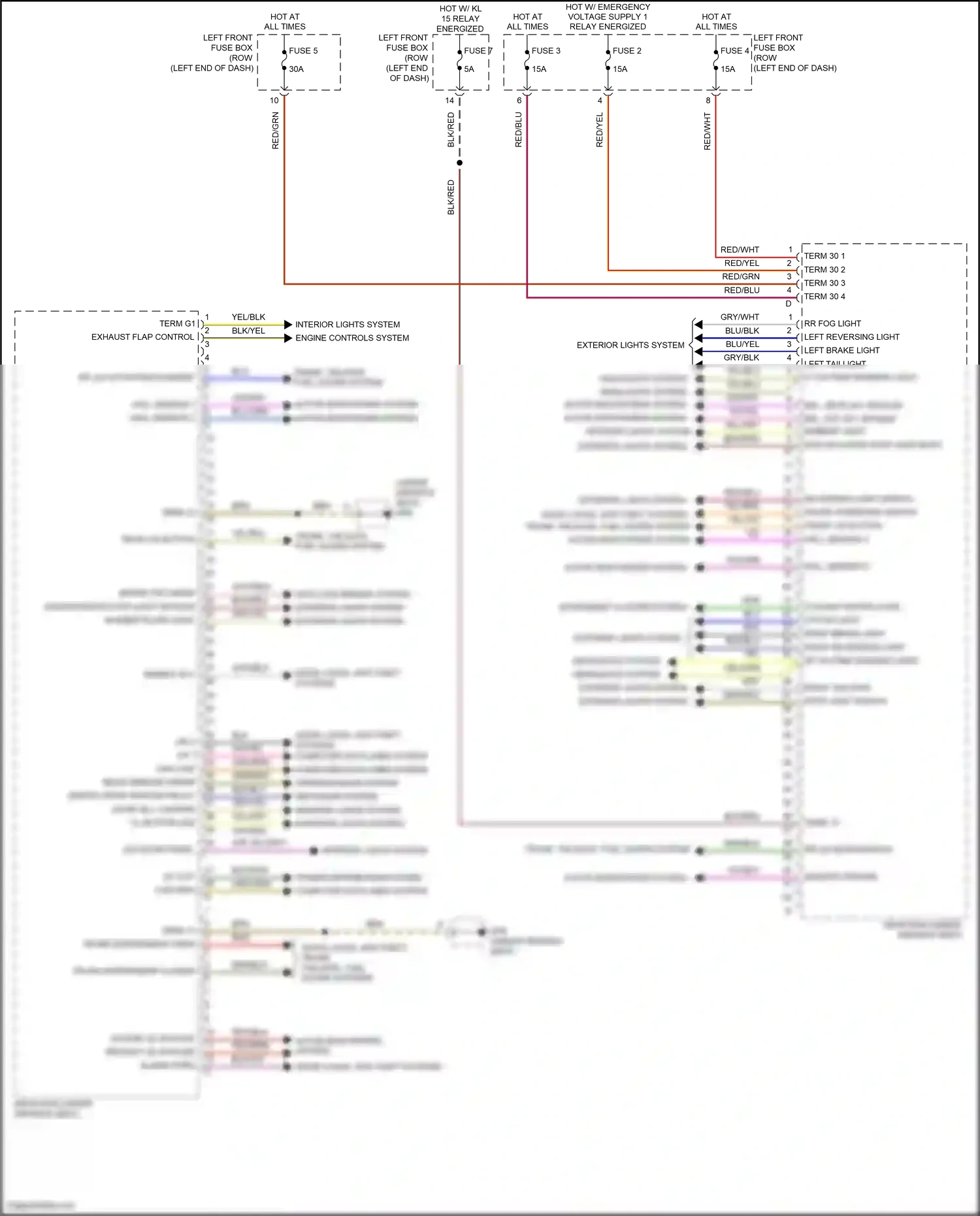 Wiring diagram enable elv for Porsche 911 GT3 991 (2013-2017) (3 of 3)