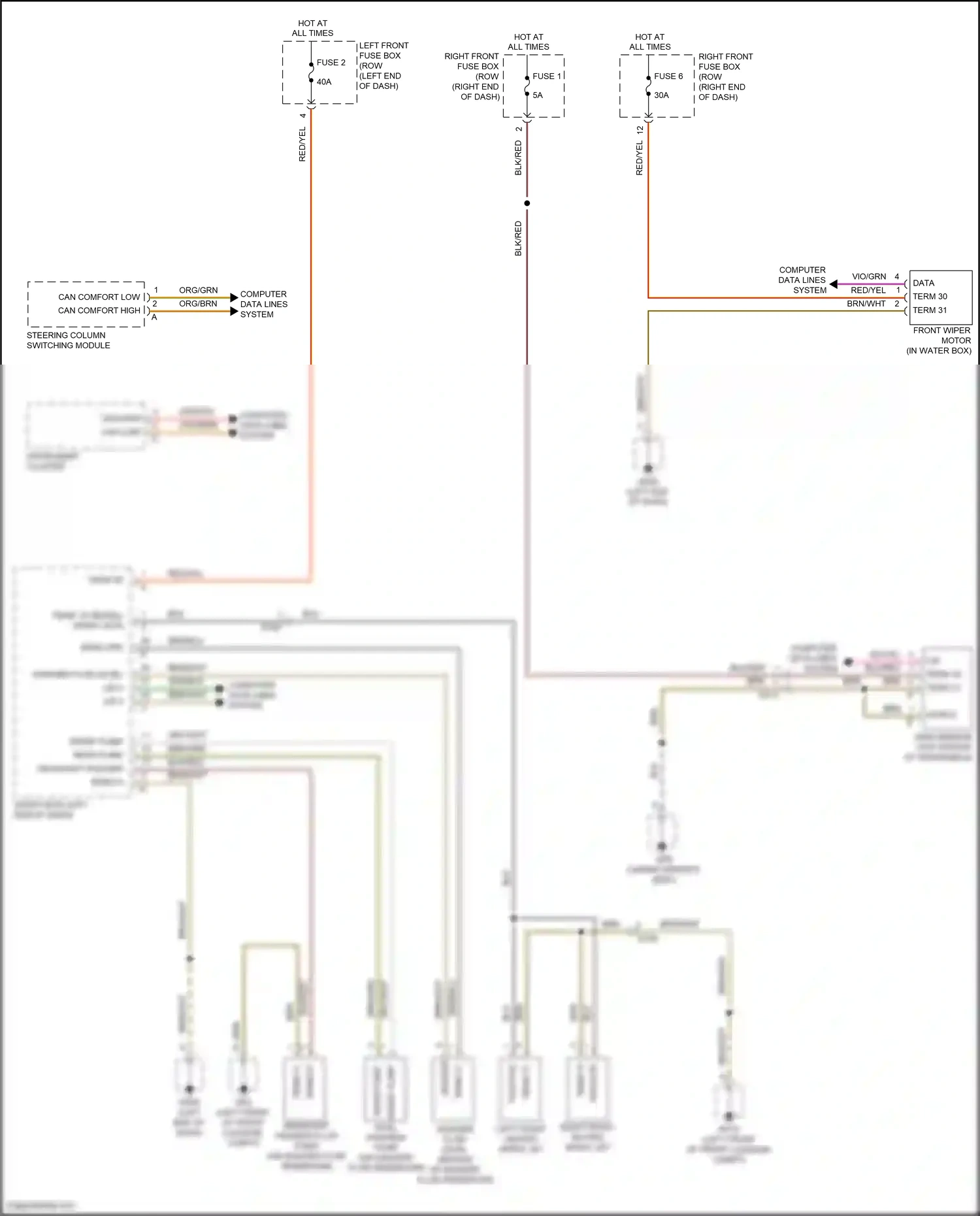 Wiring diagram front pump for Porsche 911 GT3 991 (2013-2017) (1 of 1)