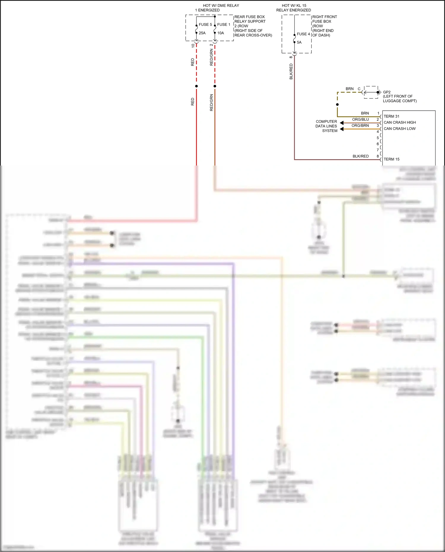 Wiring diagram low/start enable p/n pedal value sensor 2 for Porsche 911 GT3 991 (2013-2017) (1 of 1)