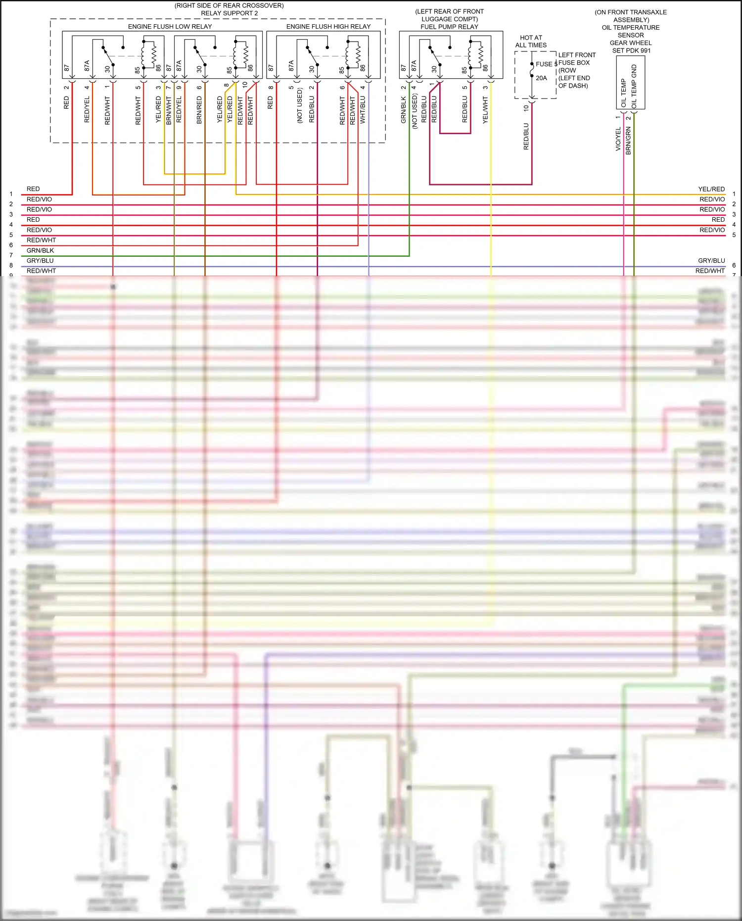 Wiring diagram nca for Porsche 911 GT3 991 (2013-2017) (29 of 30)