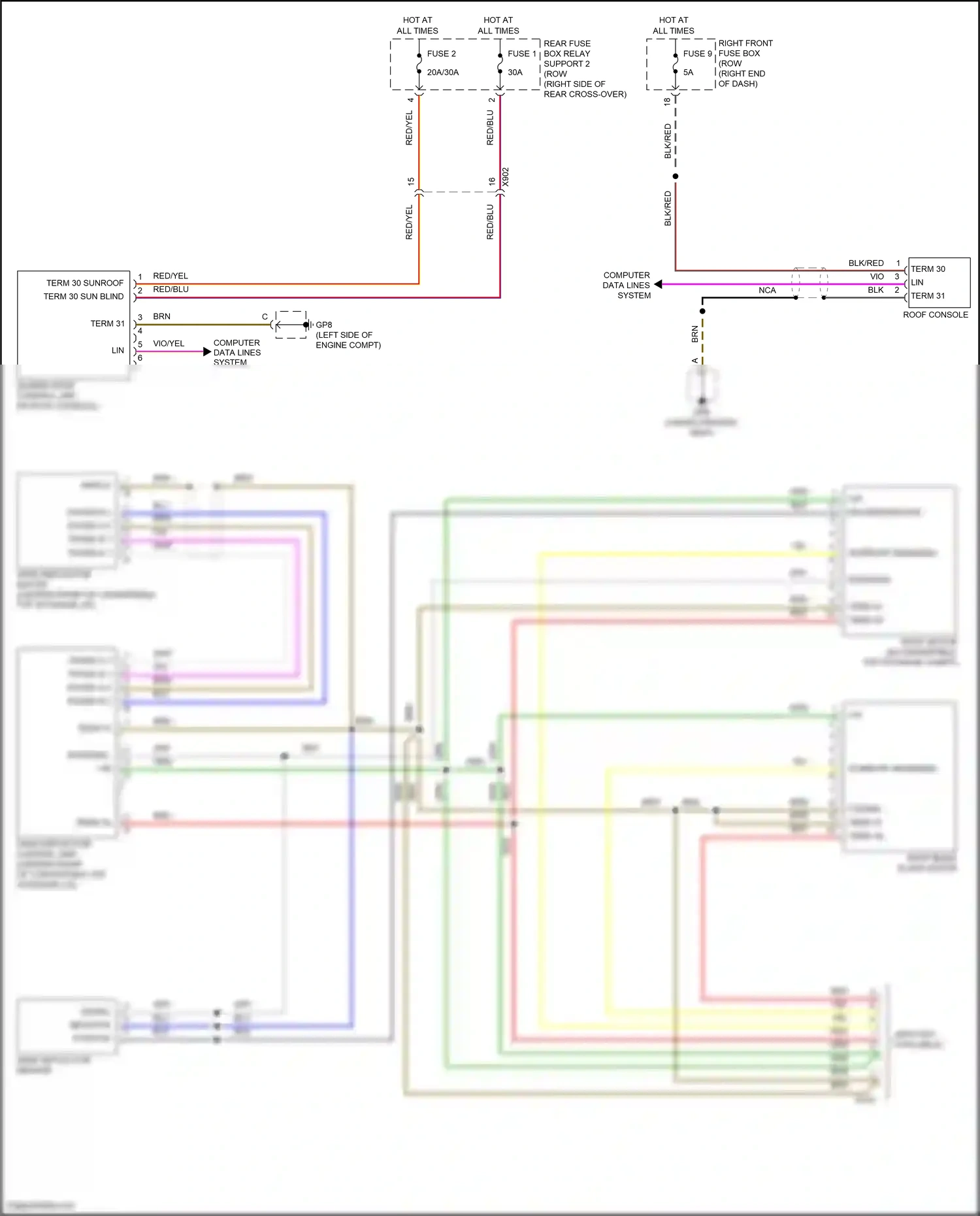 Wiring diagram phase a 2 for Porsche 911 GT3 991 (2013-2017) (1 of 1)
