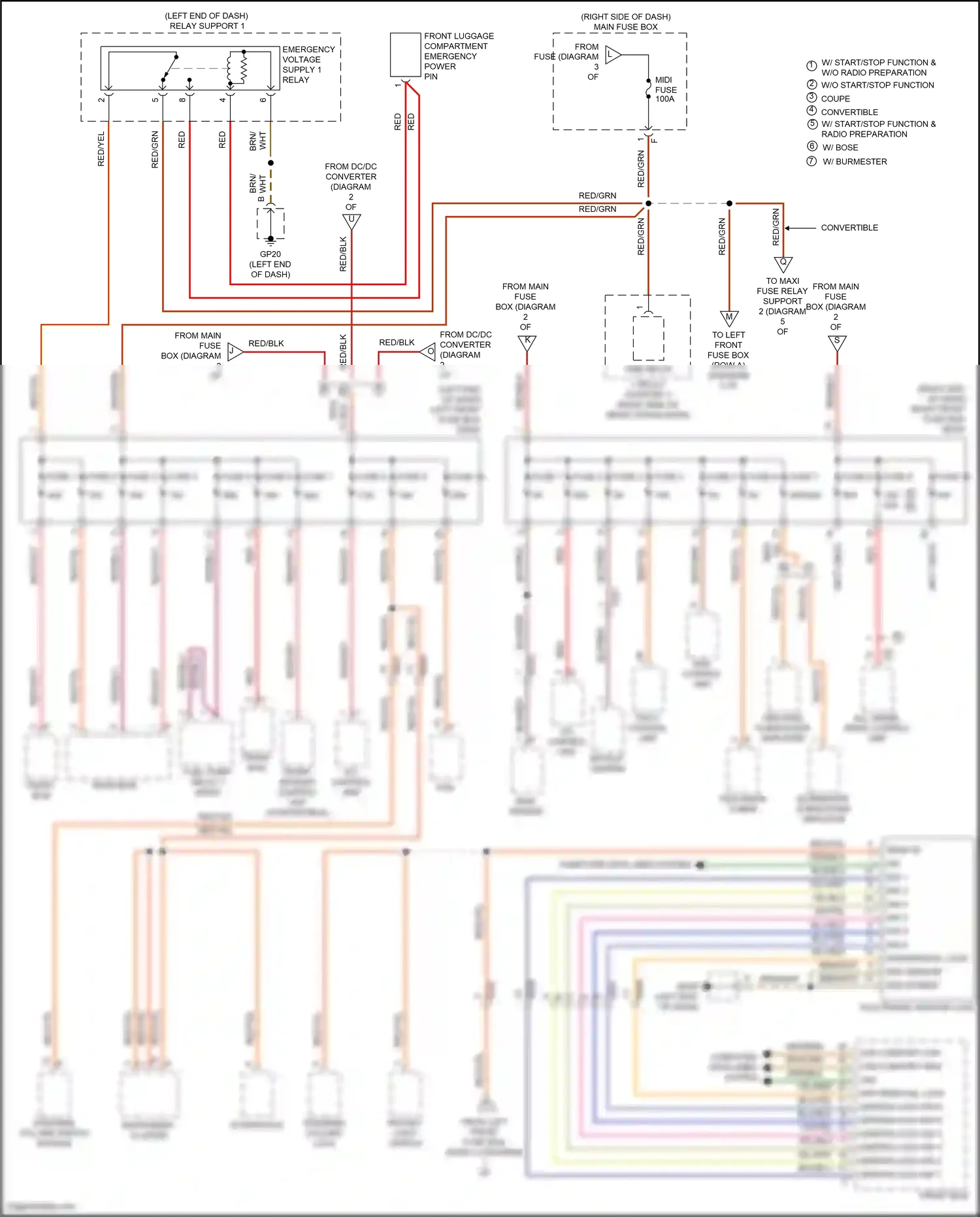 Wiring diagram rotary light switch for Porsche 911 GT3 991 (2013-2017) (7 of 7)