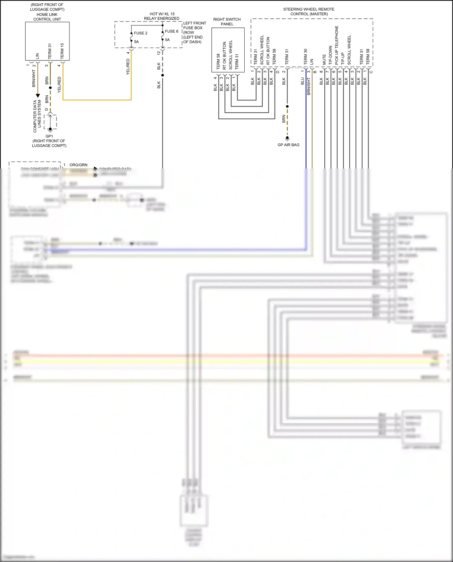 Wiring diagram scroll wheel lt for Porsche 911 GT3 991 (2013-2017) (2 of 6)