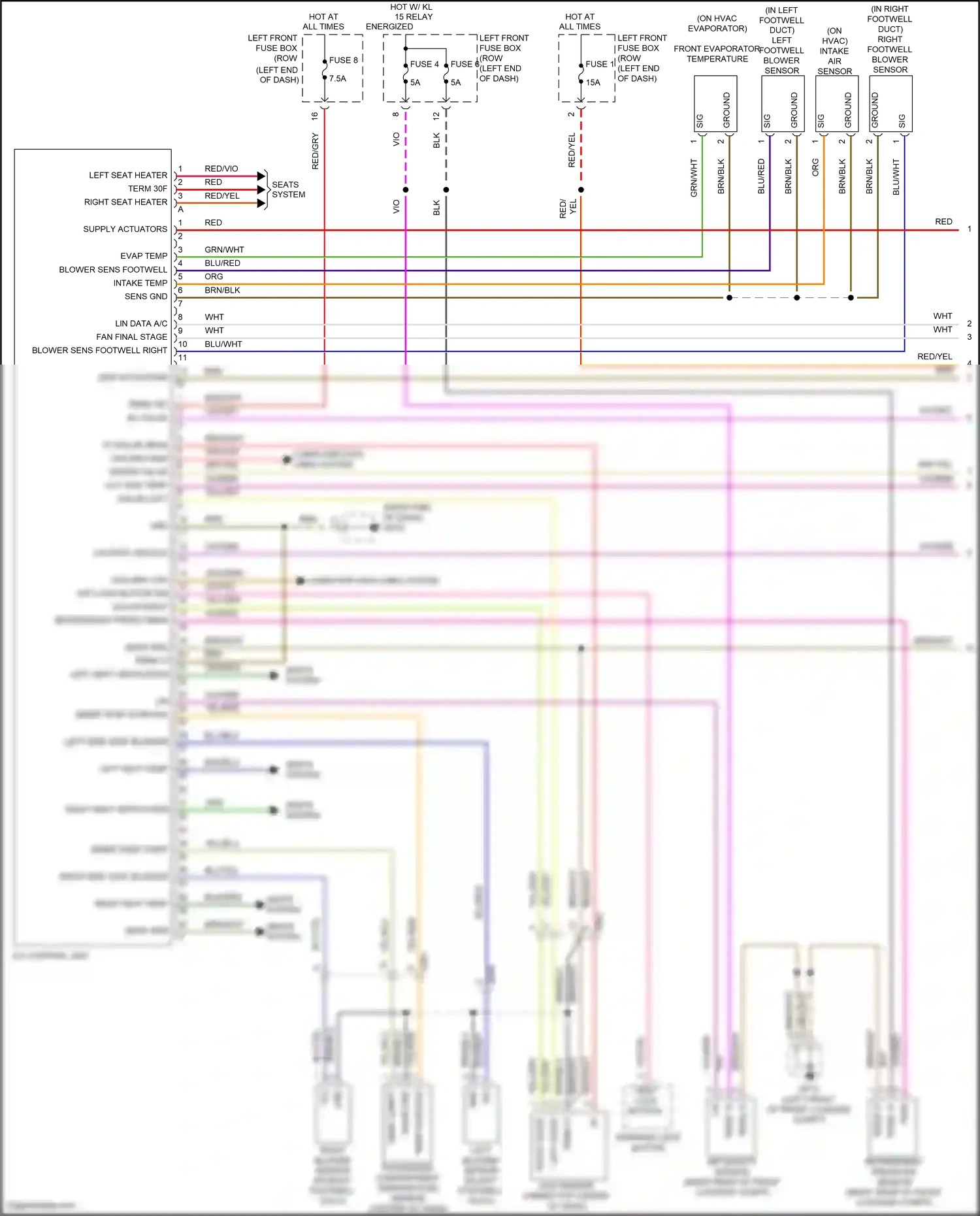 Wiring diagram solar left for Porsche 911 GT3 991 (2013-2017) (1 of 1)