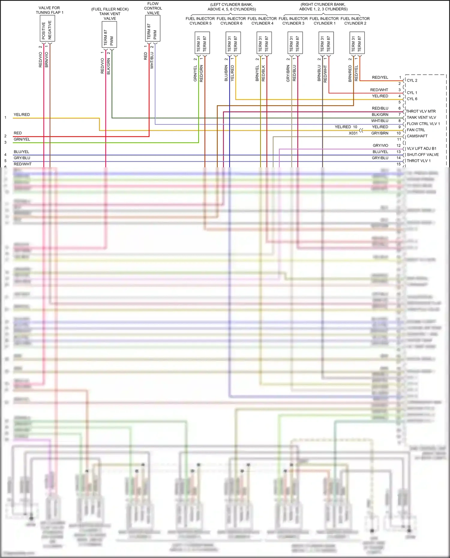 Wiring diagram term 87 for Porsche 911 GT3 991 (2013-2017) (10 of 26)