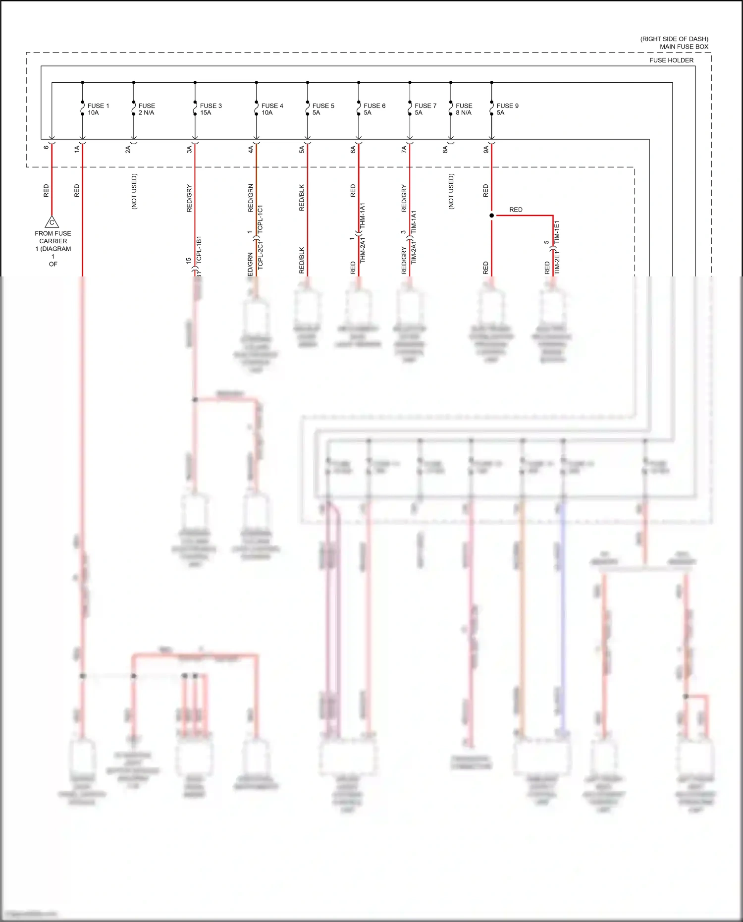 Wiring diagram additional instruments for Porsche 911 GT3 992 (2020-2024) (3 of 3)