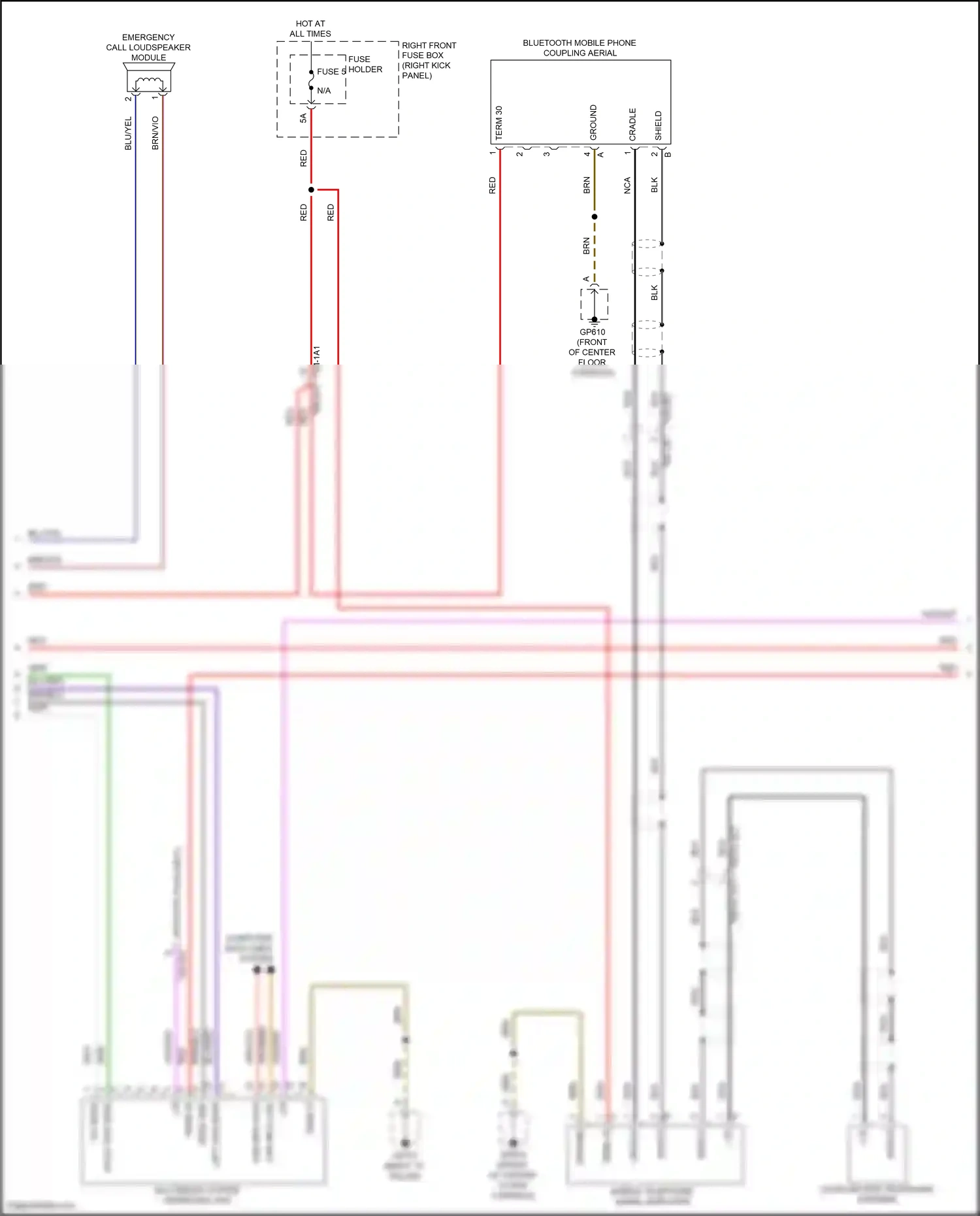 Wiring diagram computer data lines system for Porsche 911 GT3 992 (2020-2024) (3 of 82)