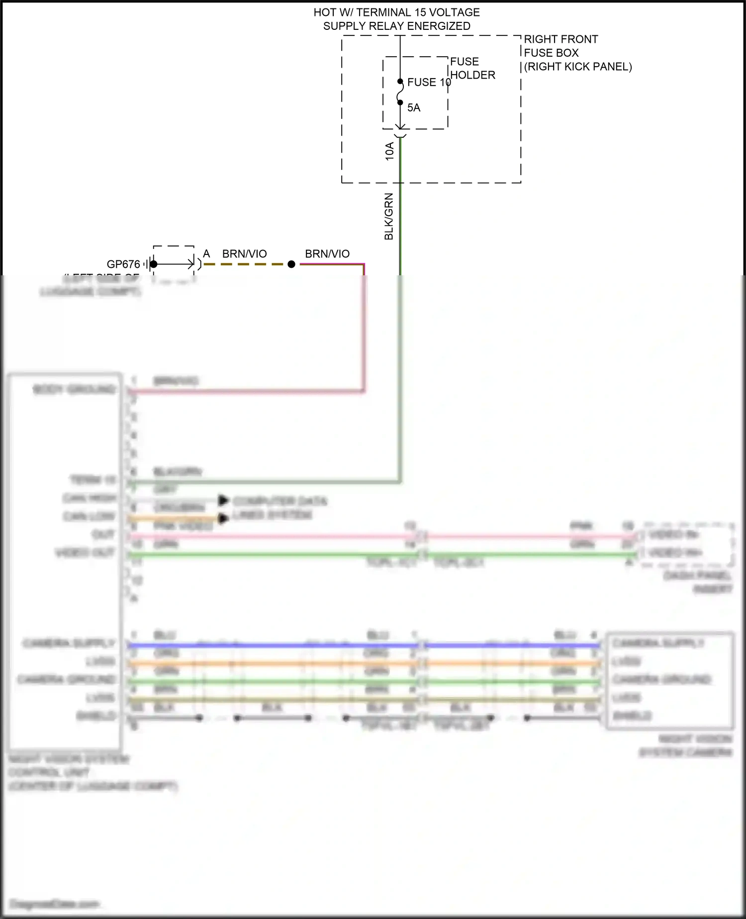 Wiring diagram computer data lines system for Porsche 911 GT3 992 (2020-2024) (48 of 82)