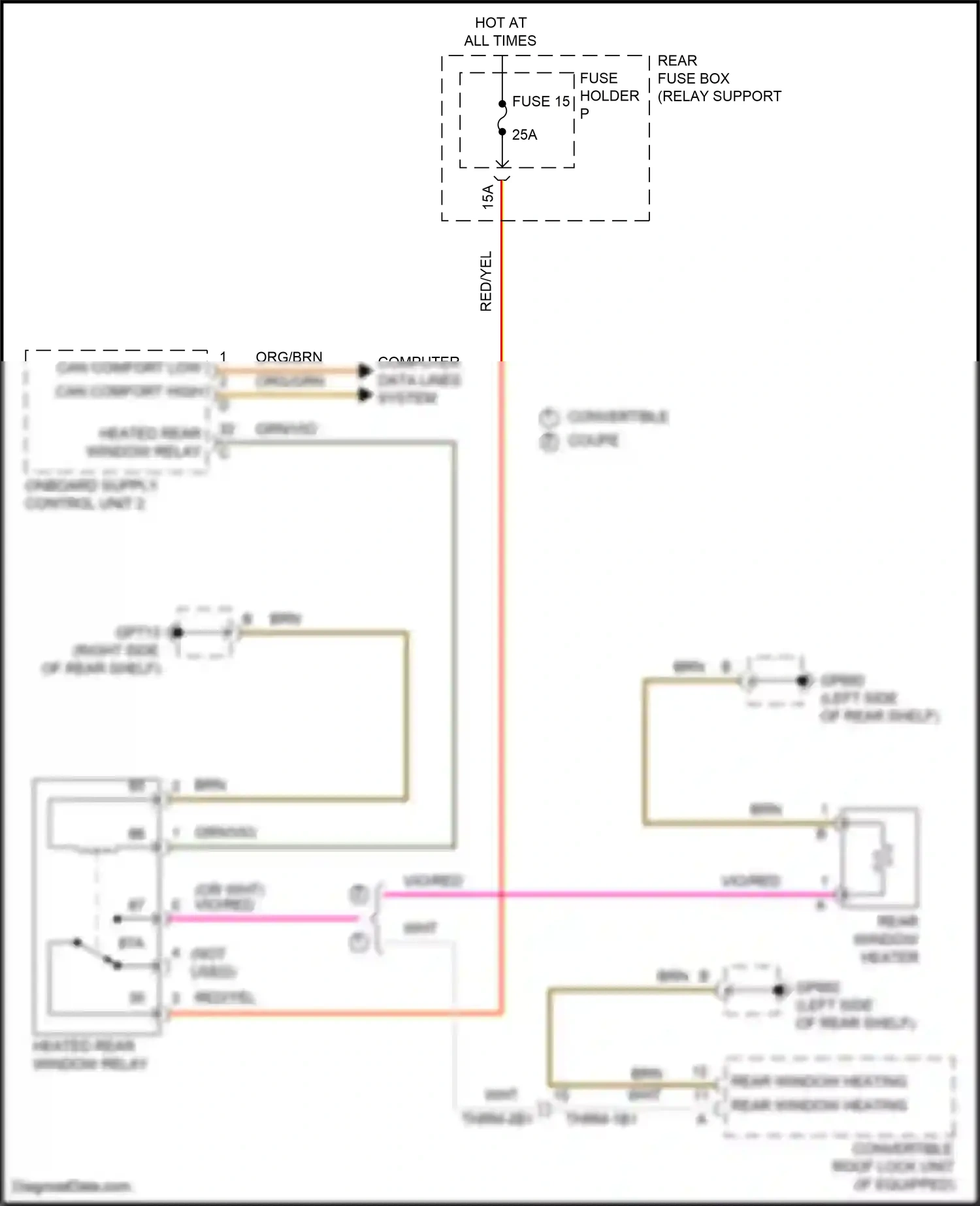 Wiring diagram computer data lines system for Porsche 911 GT3 992 (2020-2024) (35 of 82)