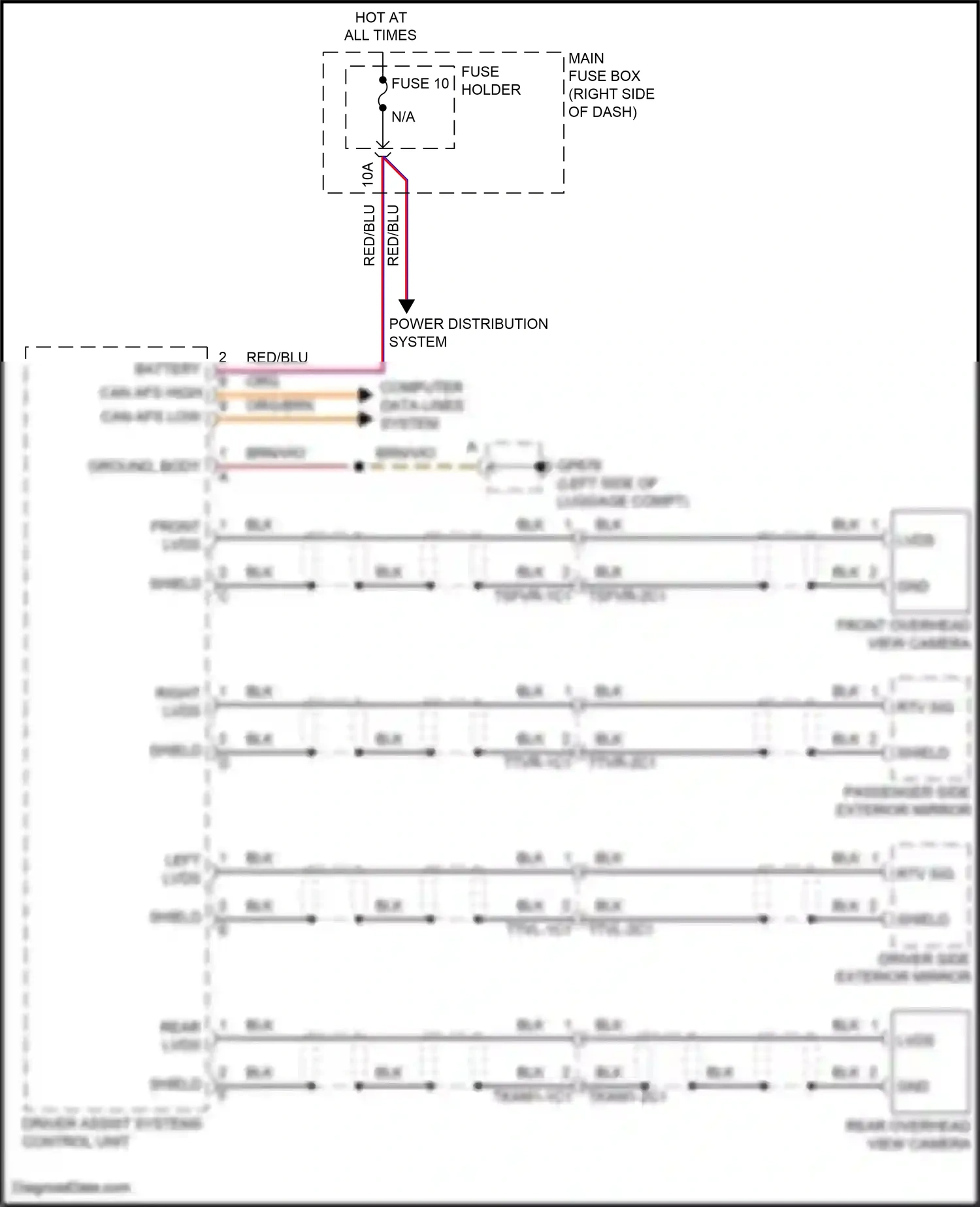 Wiring diagram computer data lines system for Porsche 911 GT3 992 (2020-2024) (9 of 82)