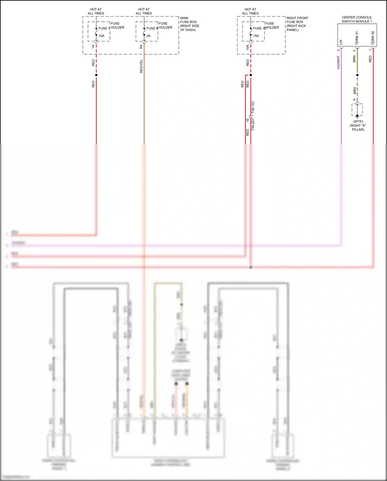 Wiring diagram computer data lines system for Porsche 911 GT3 992 (2020-2024) (5 of 82)
