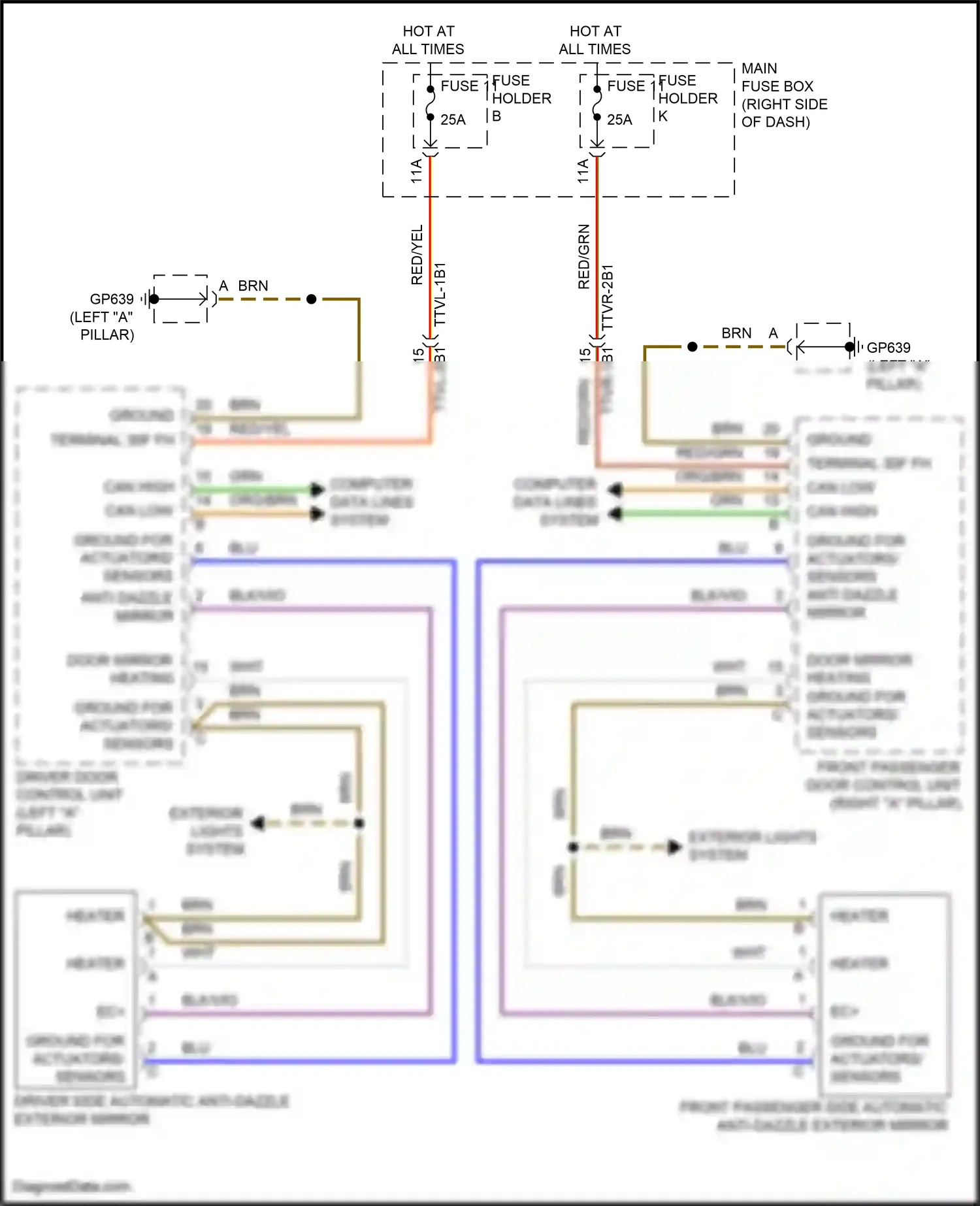 Wiring diagram computer data lines system for Porsche 911 GT3 992 (2020-2024) (37 of 82)