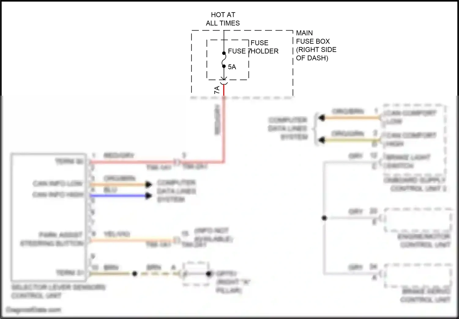 Wiring diagram computer data lines system for Porsche 911 GT3 992 (2020-2024) (80 of 82)