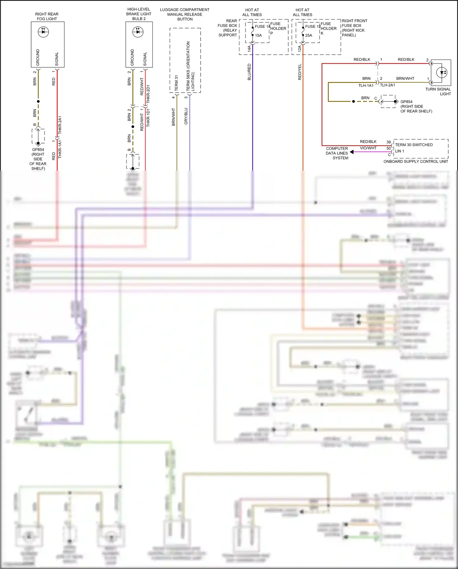Wiring diagram computer data lines system for Porsche 911 GT3 992 (2020-2024) (56 of 82)