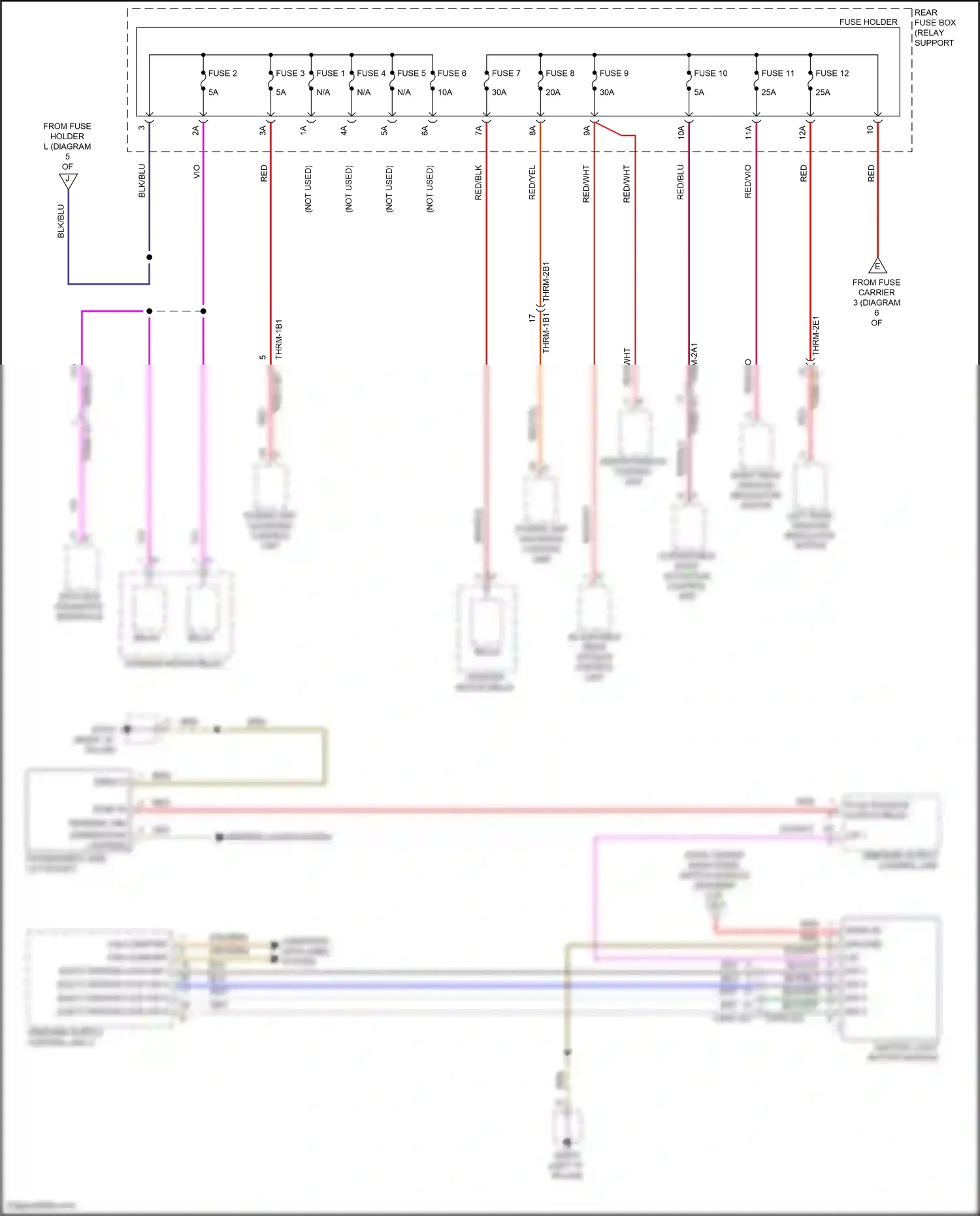 Wiring diagram data bus diagnostic interface for Porsche 911 GT3 992 (2020-2024) (6 of 6)