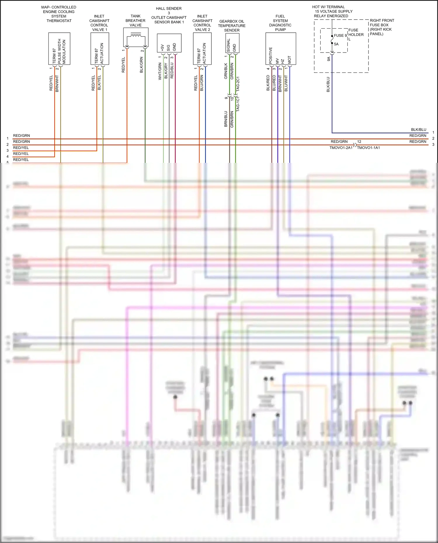 Wiring diagram diff-press sens for Porsche 911 GT3 992 (2020-2024) (1 of 1)