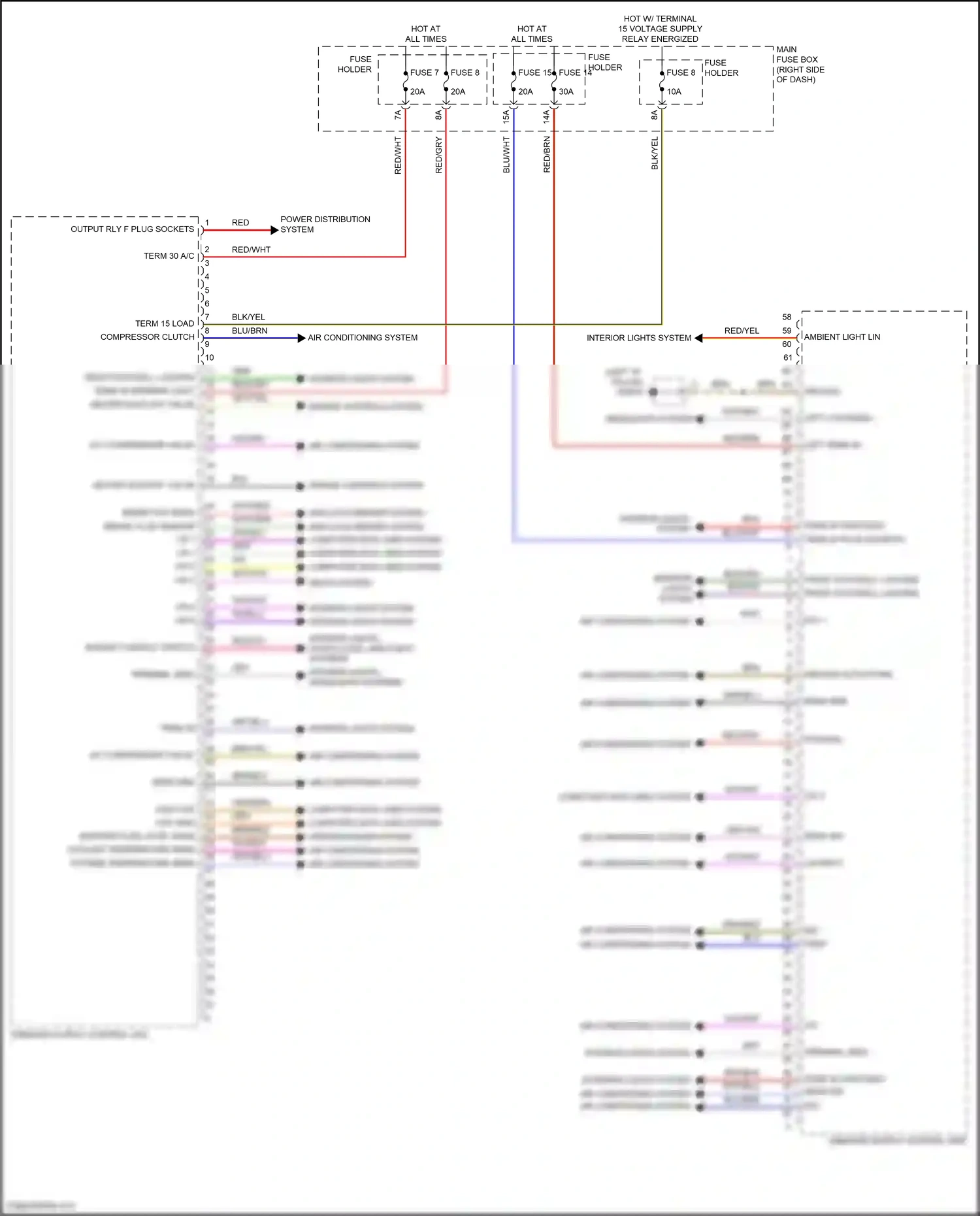 Wiring diagram engine controls system for Porsche 911 GT3 992 (2020-2024) (1 of 2)