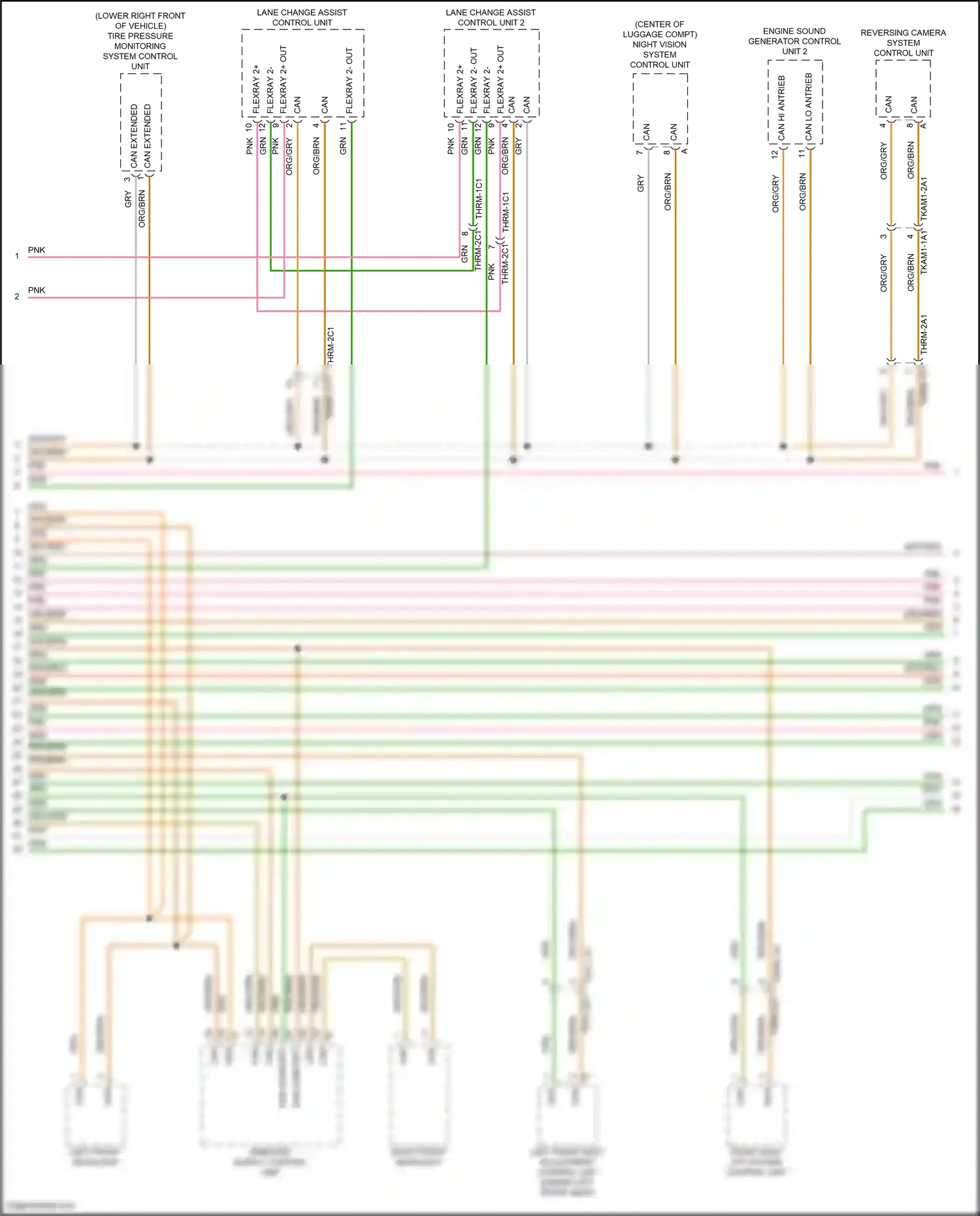 Wiring diagram left front headlight for Porsche 911 GT3 992 (2020-2024) (1 of 5)