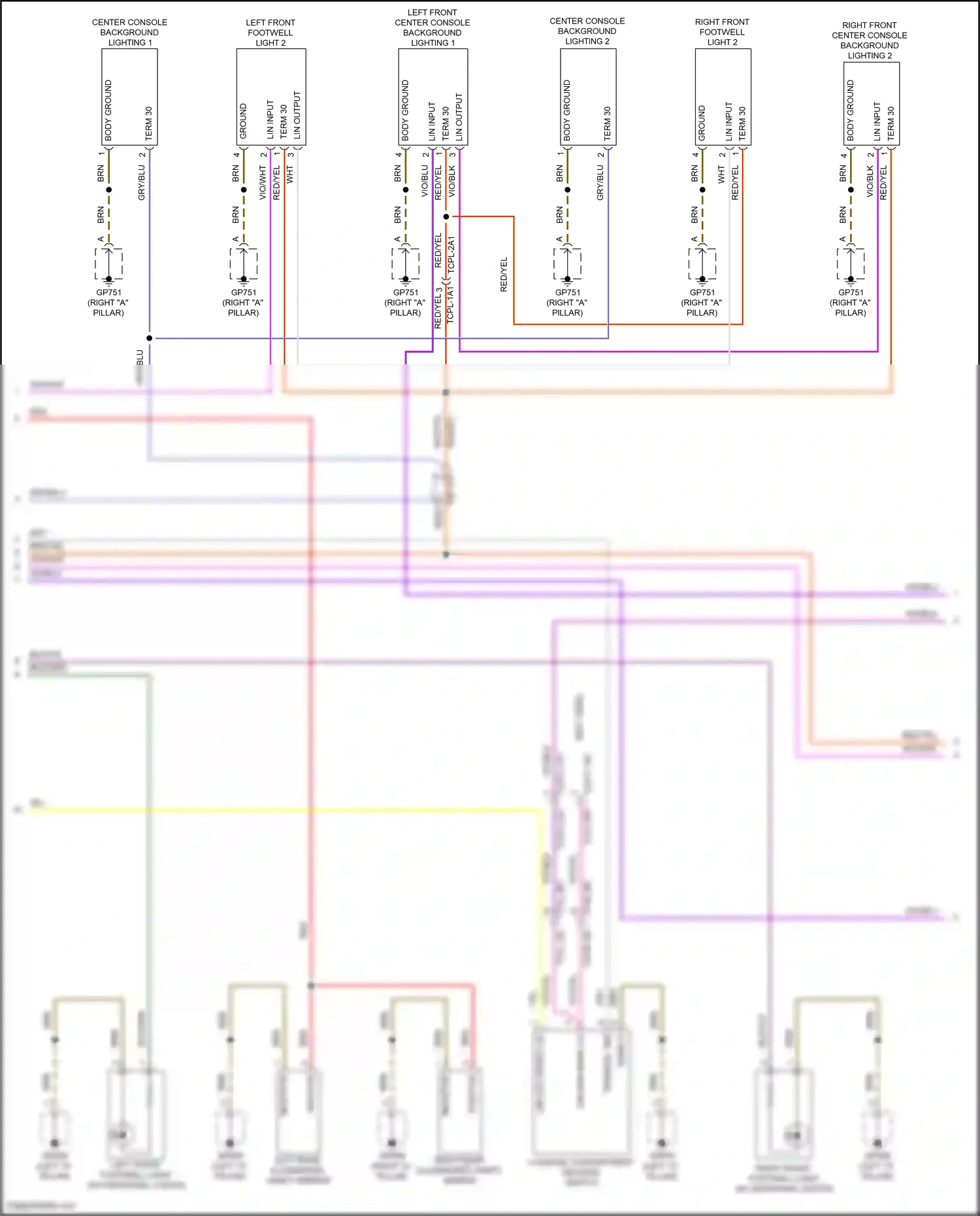 Wiring diagram lin input for Porsche 911 GT3 992 (2020-2024) (4 of 6)