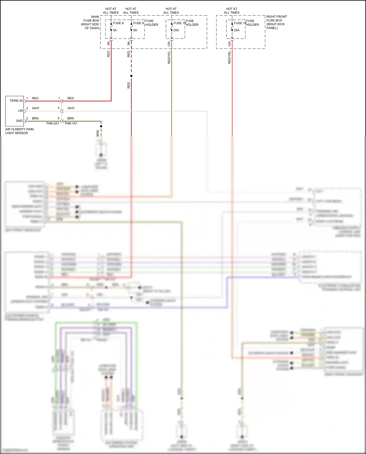 Wiring diagram multimedia system operating unit for Porsche 911 GT3 992 (2020-2024) (4 of 9)
