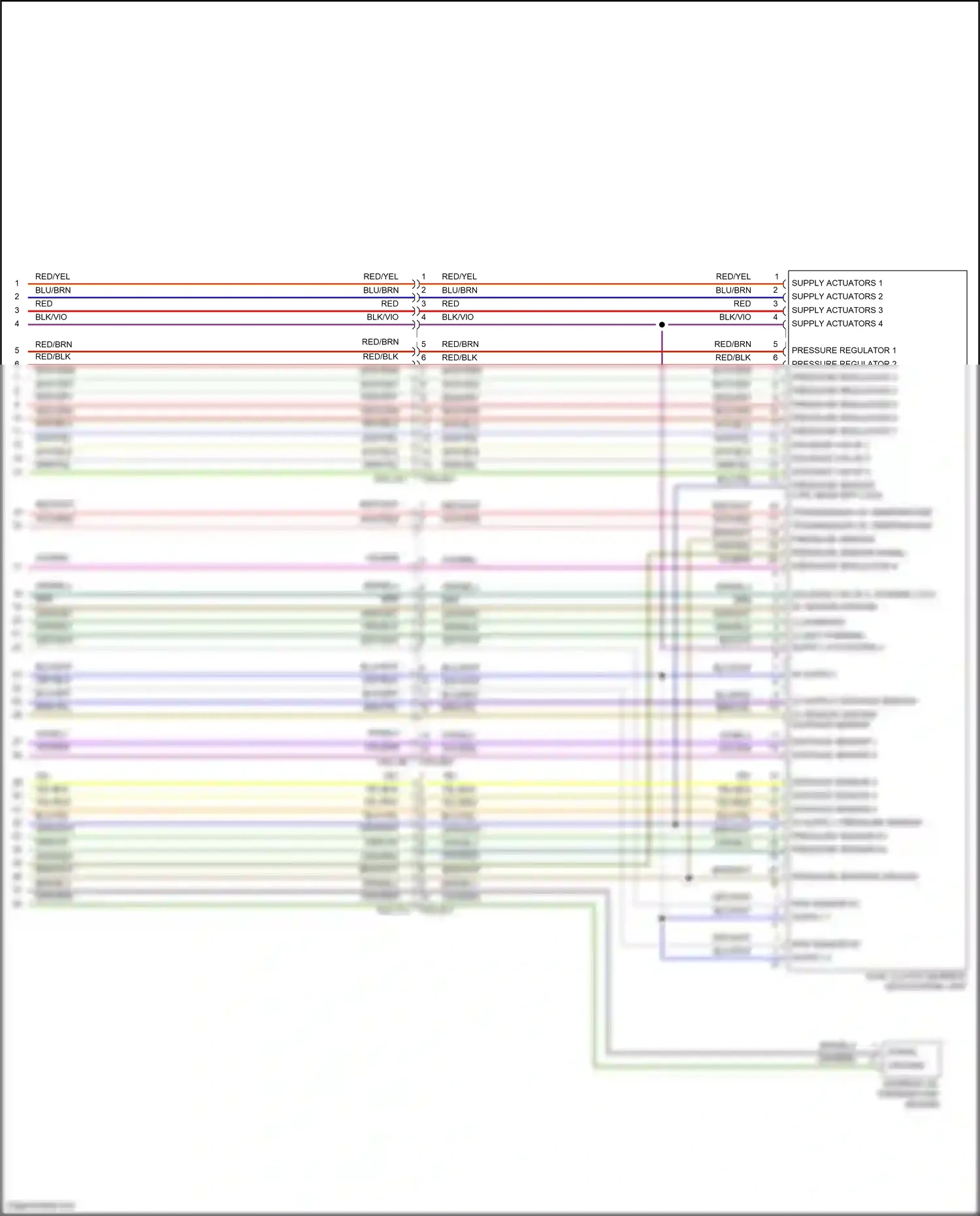 Wiring diagram pressure sensor ctrl rear diff lock for Porsche 911 GT3 992 (2020-2024) (1 of 1)