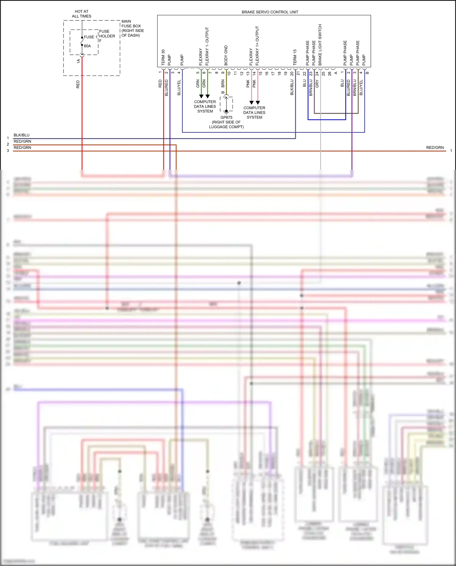 Wiring diagram pulse width for Porsche 911 GT3 992 (2020-2024) (2 of 2)