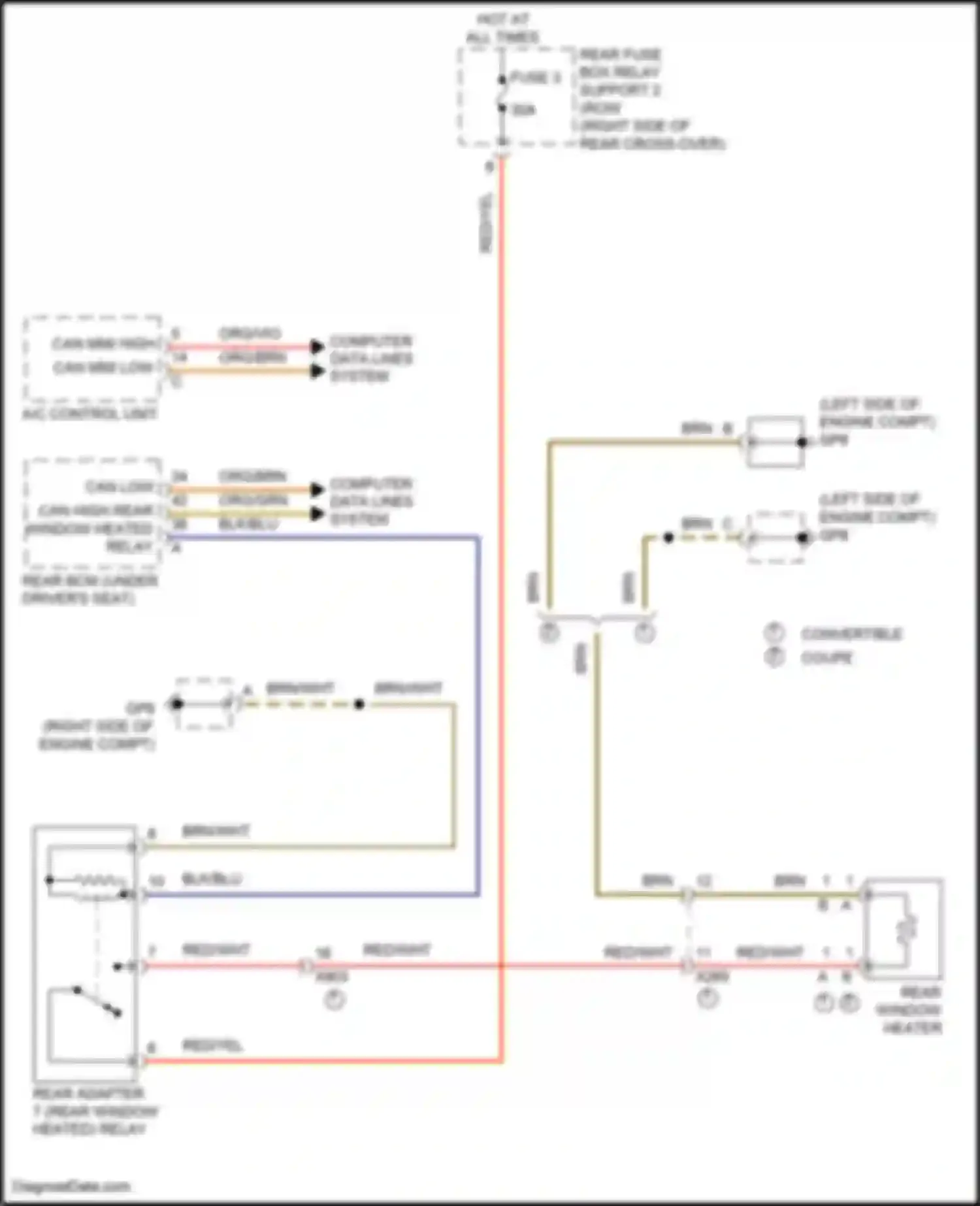Wiring diagram computer data lines system for Porsche 911 Targa 4 991 facelift (2015-2019) (73 of 90)